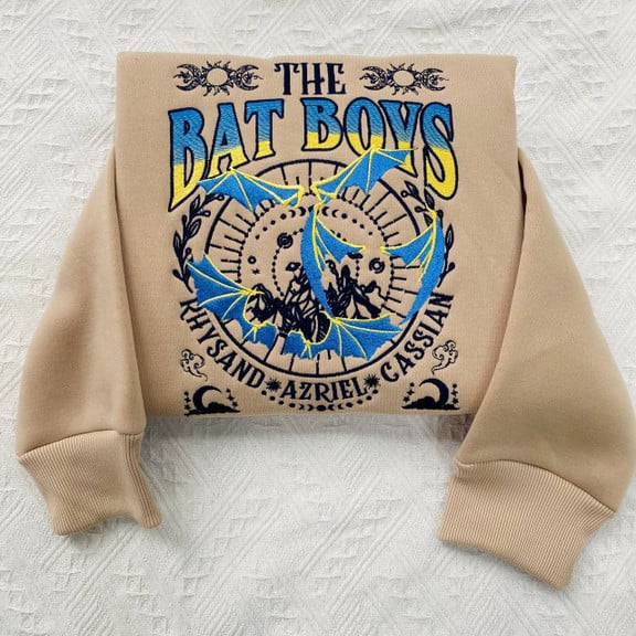 The Bat Boys Embroidered Sweatshirt,The Night Court Acotar Series Embroidered Hoodie, Gifts For Book Lovers, Bookish Gift