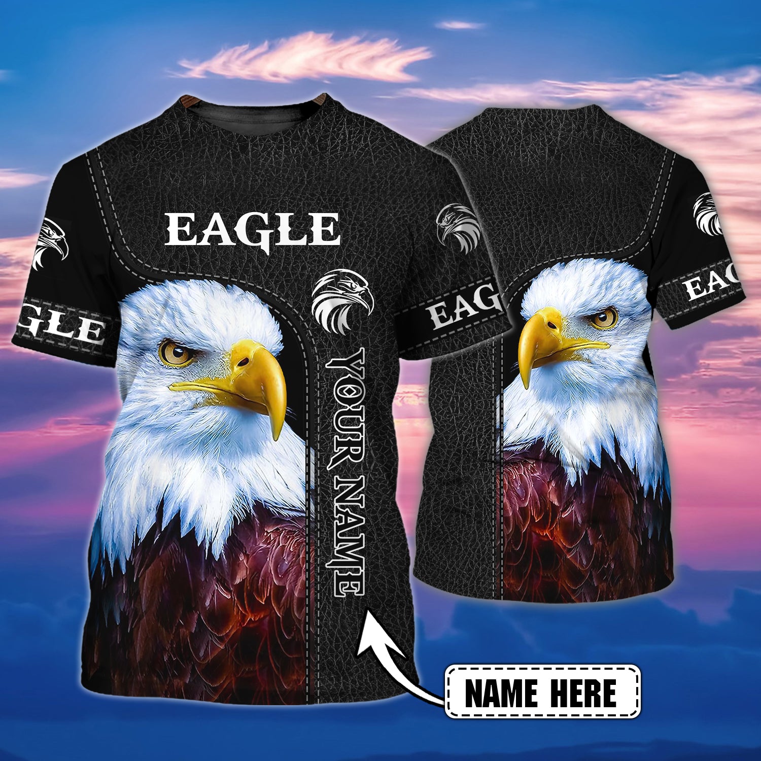 EAGLE - Personalized Name 3D Tshirt 338- VXH98