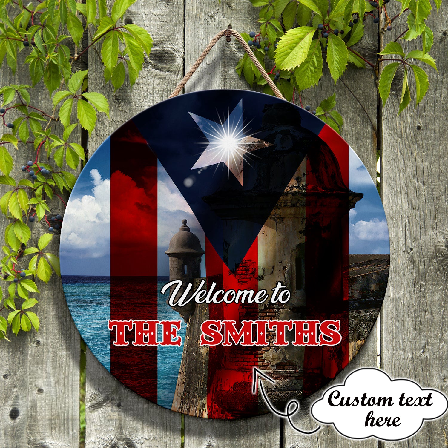 Custom Wooden Sign - Puerto Rico - Fuly 32