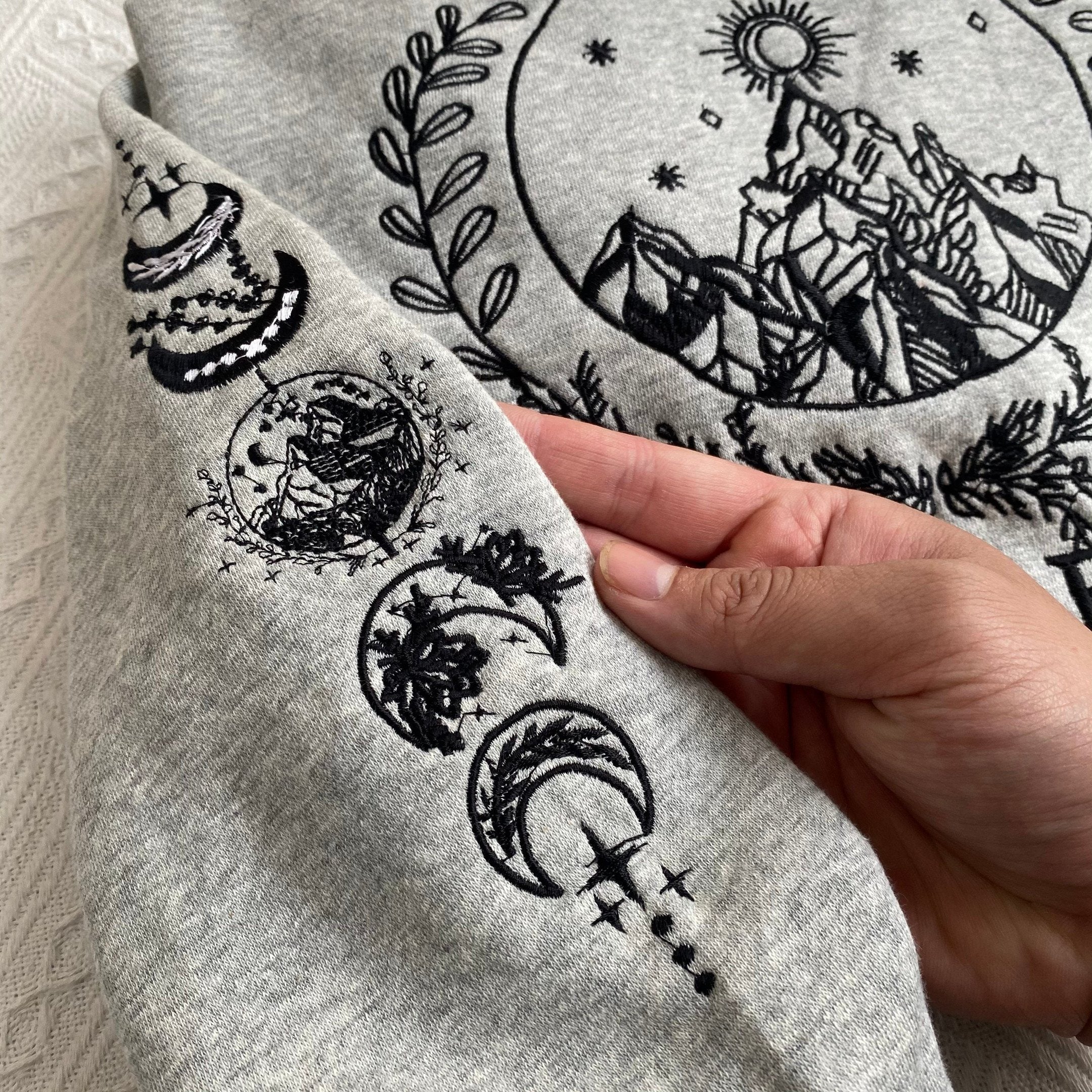 Velaris City Of Starlight Embroidered Sweatshirt, Acotar Embroidered Hoodie, Bookish Gift