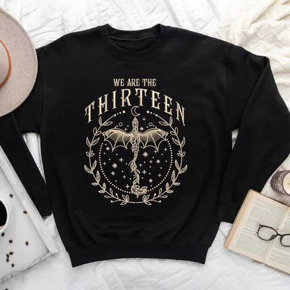 We Are The Thirteen Embroidered Sweatshirt, Throne Of Glass Embroidered Hoodie
