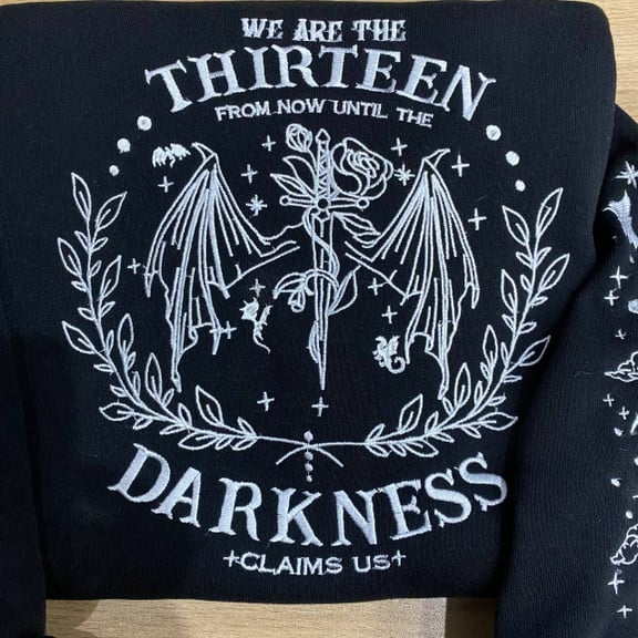We Are The Thirteen Embroidered Sweatshirt, Throne Of Glass Embroidered Hoodie, Bookish Gift, Booktok Gift