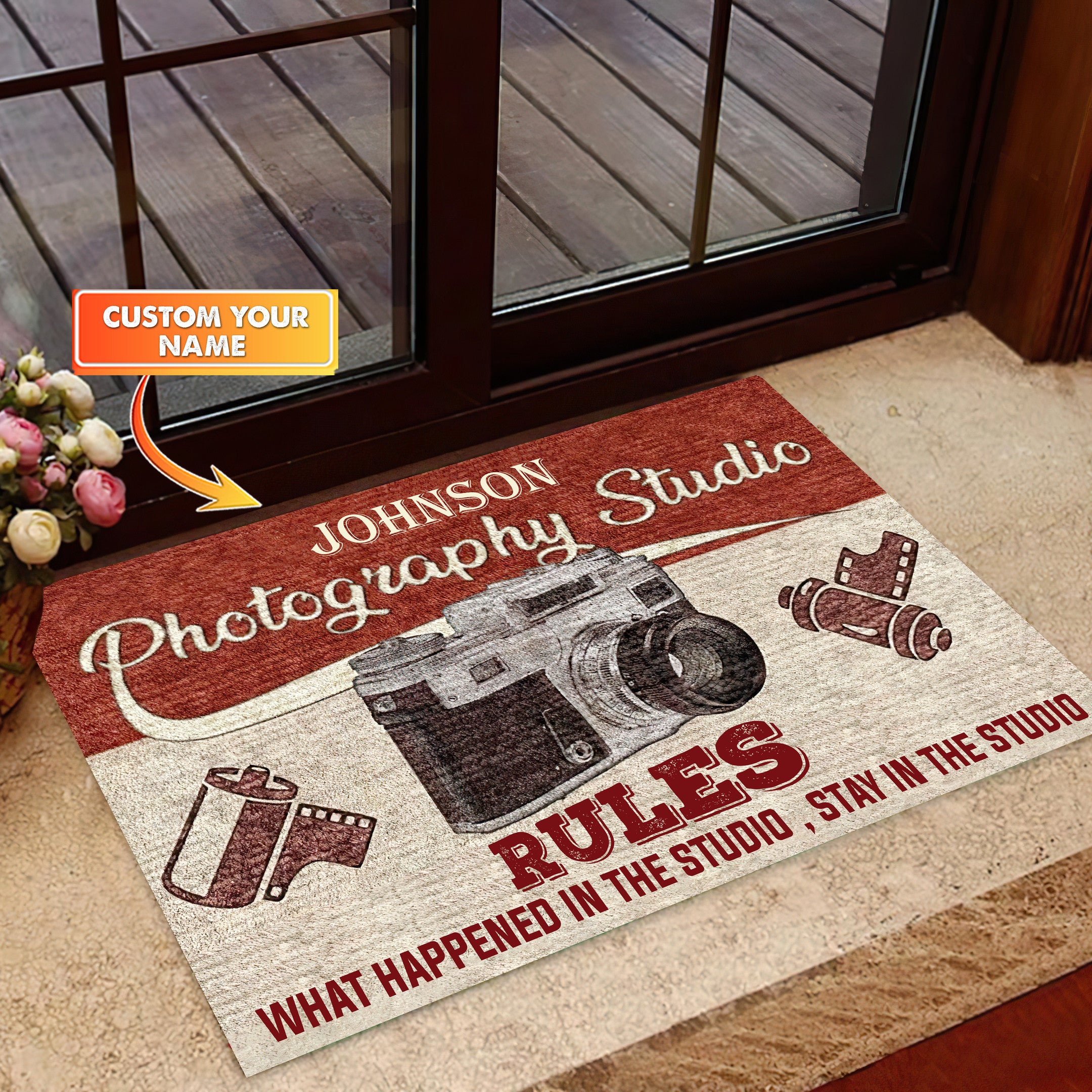 Photography Studio Welcome Personalized Custom Doormats