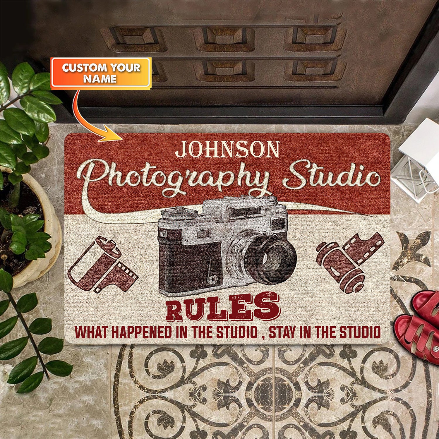 Photography Studio Welcome Personalized Custom Doormats