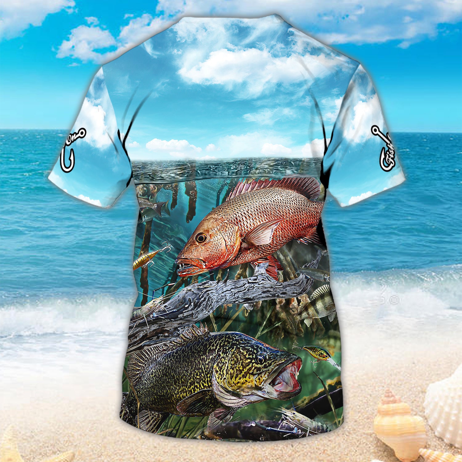 Fishing Personalized Name 3D T Shirt 195, Nvc97