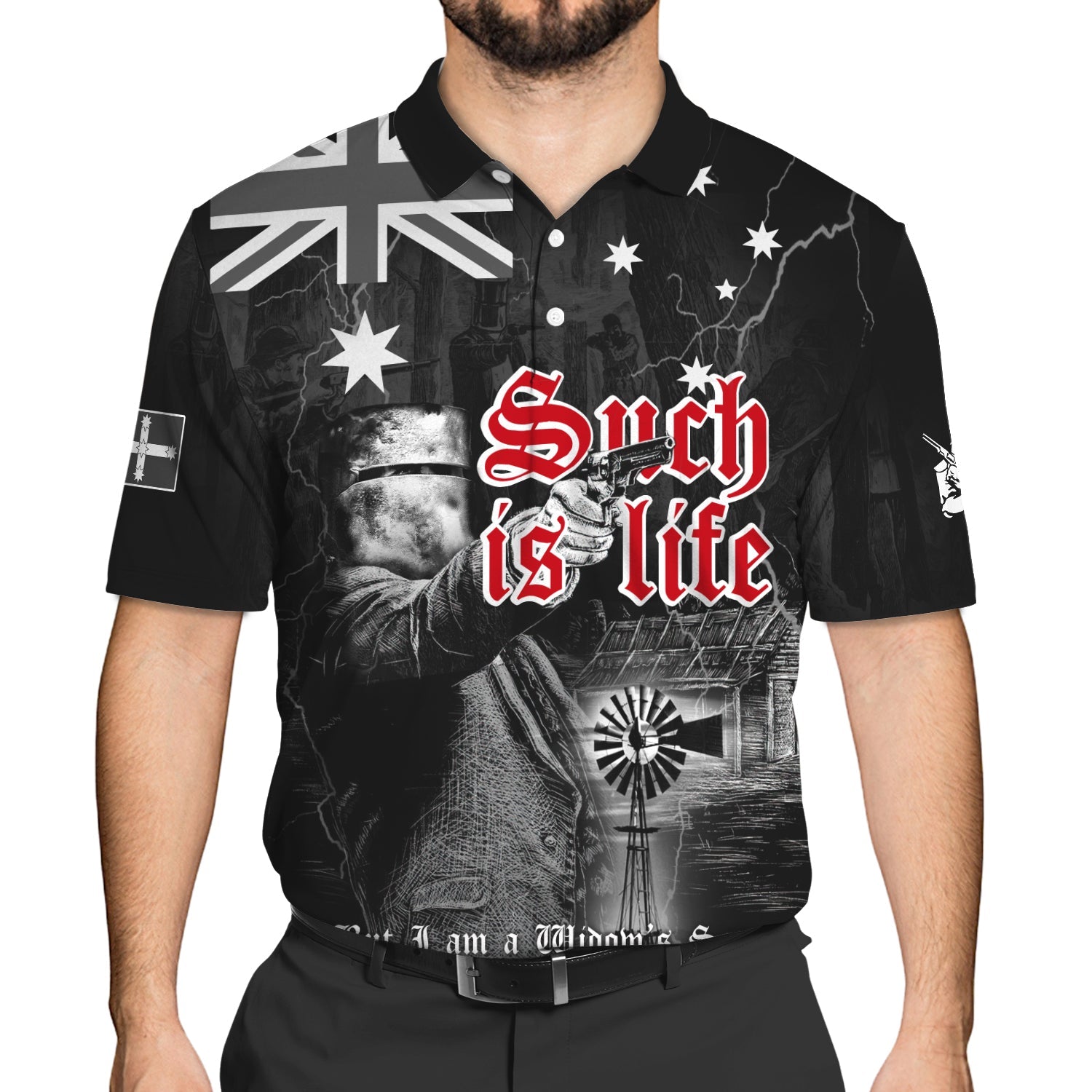 Ned Kelly 3D Polo Shirt 204 - Nsd99