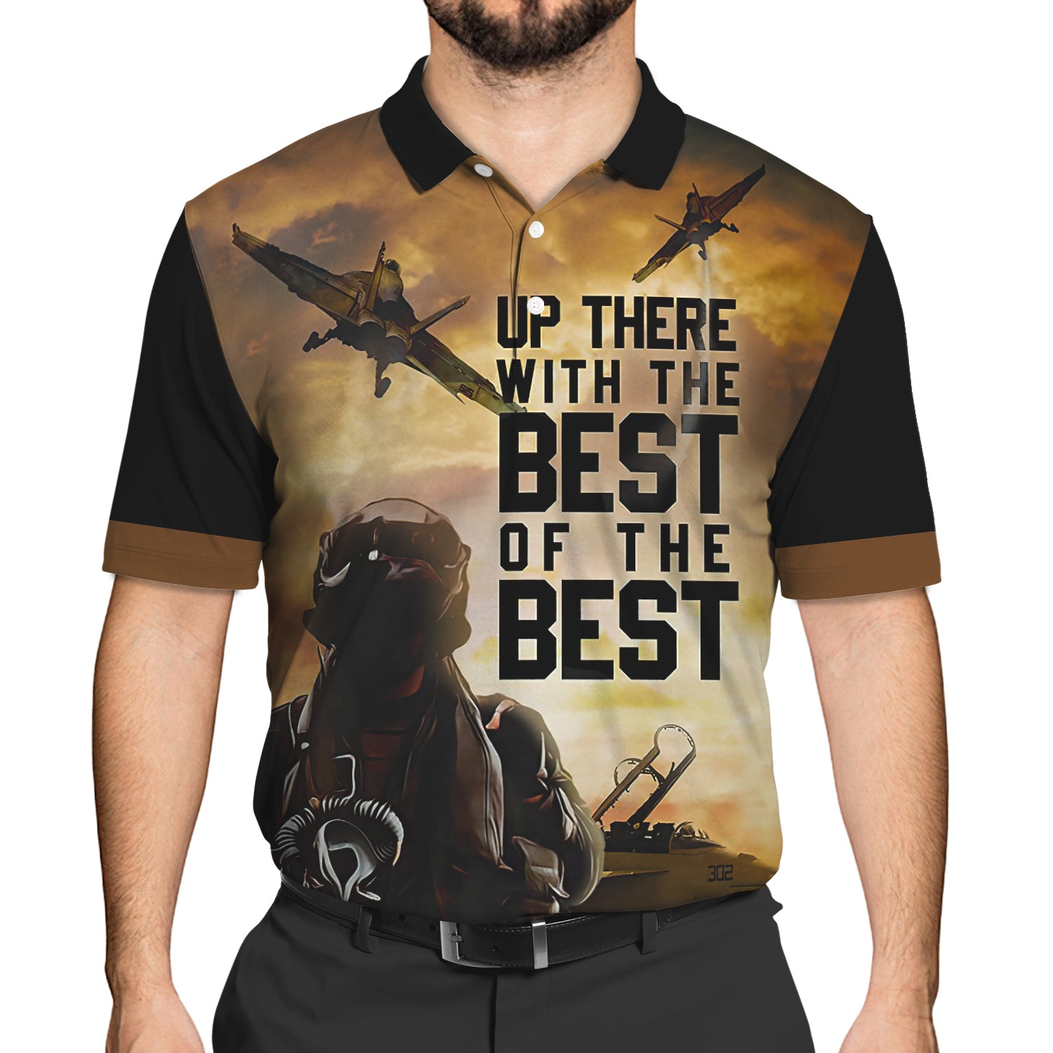 Up There With The Best Of The Best 3D Polo Shirt 210, Nvc97