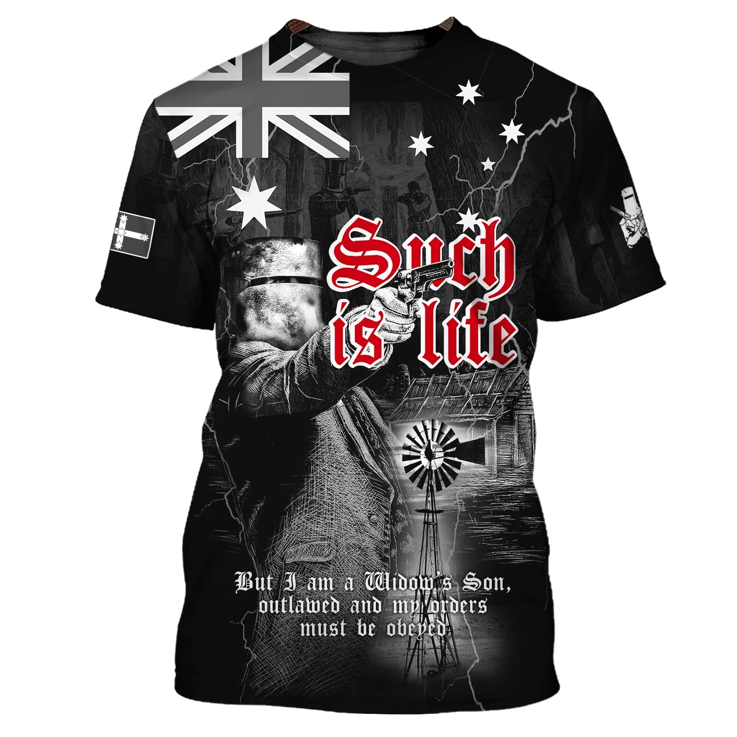 Ned Kelly 3D T Shirt 204 Hdmt