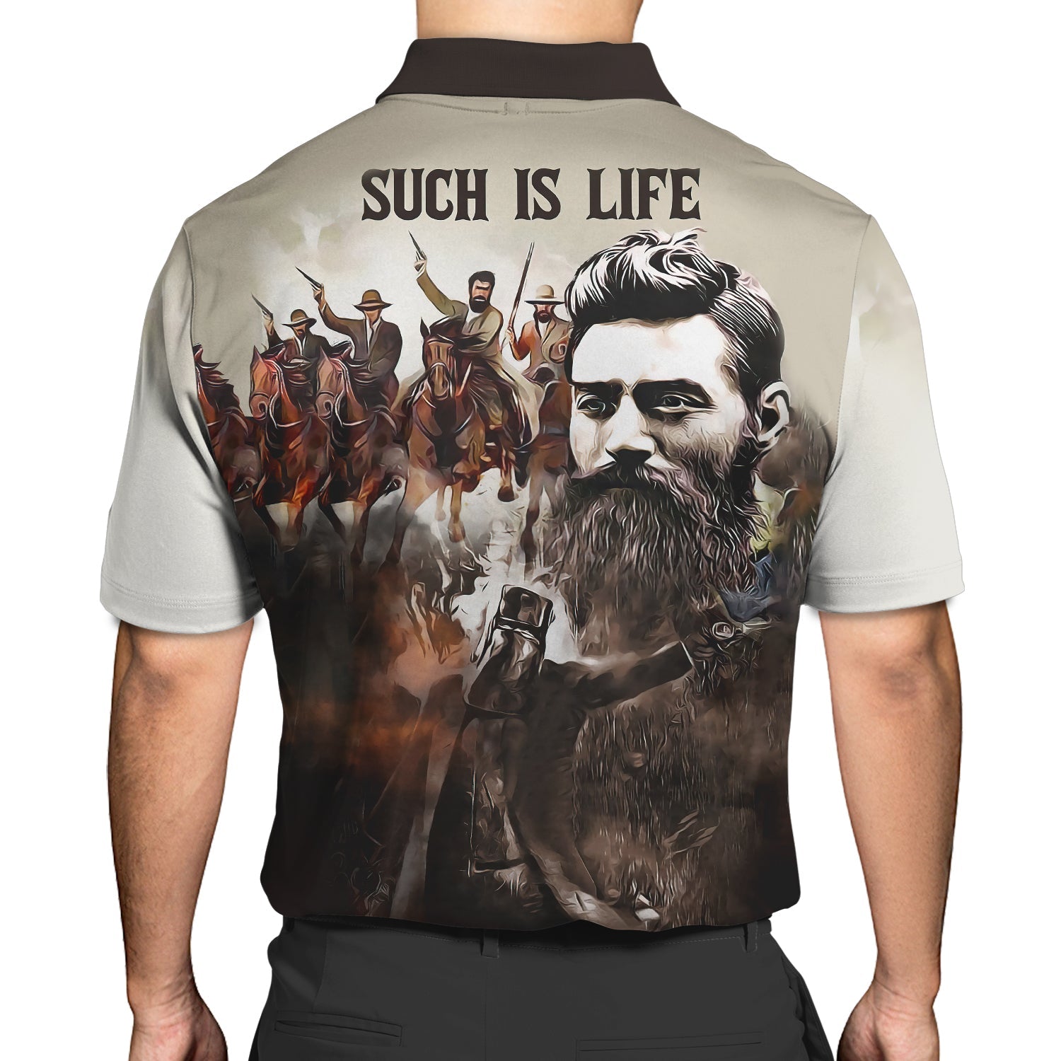 Ned Kelly Such Is Life 3D Polo Shirt 203 - Nsd99