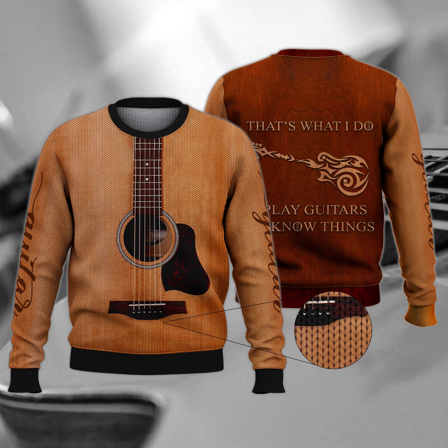 I Play Guitars And I Know Things 3D Full Print 192, Nvc97