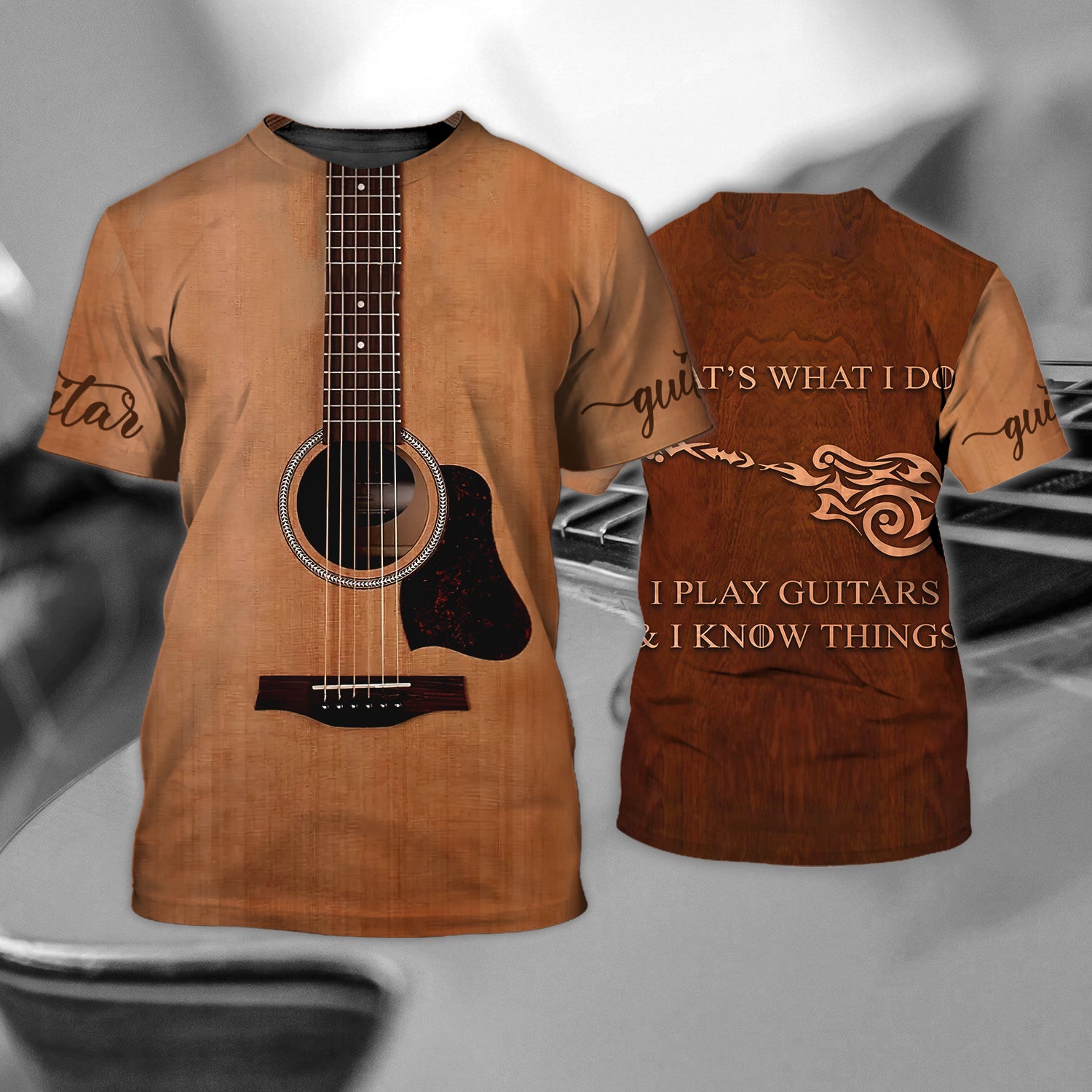 I Play Guitars And I Know Things 3D Full Print 192, Nvc97