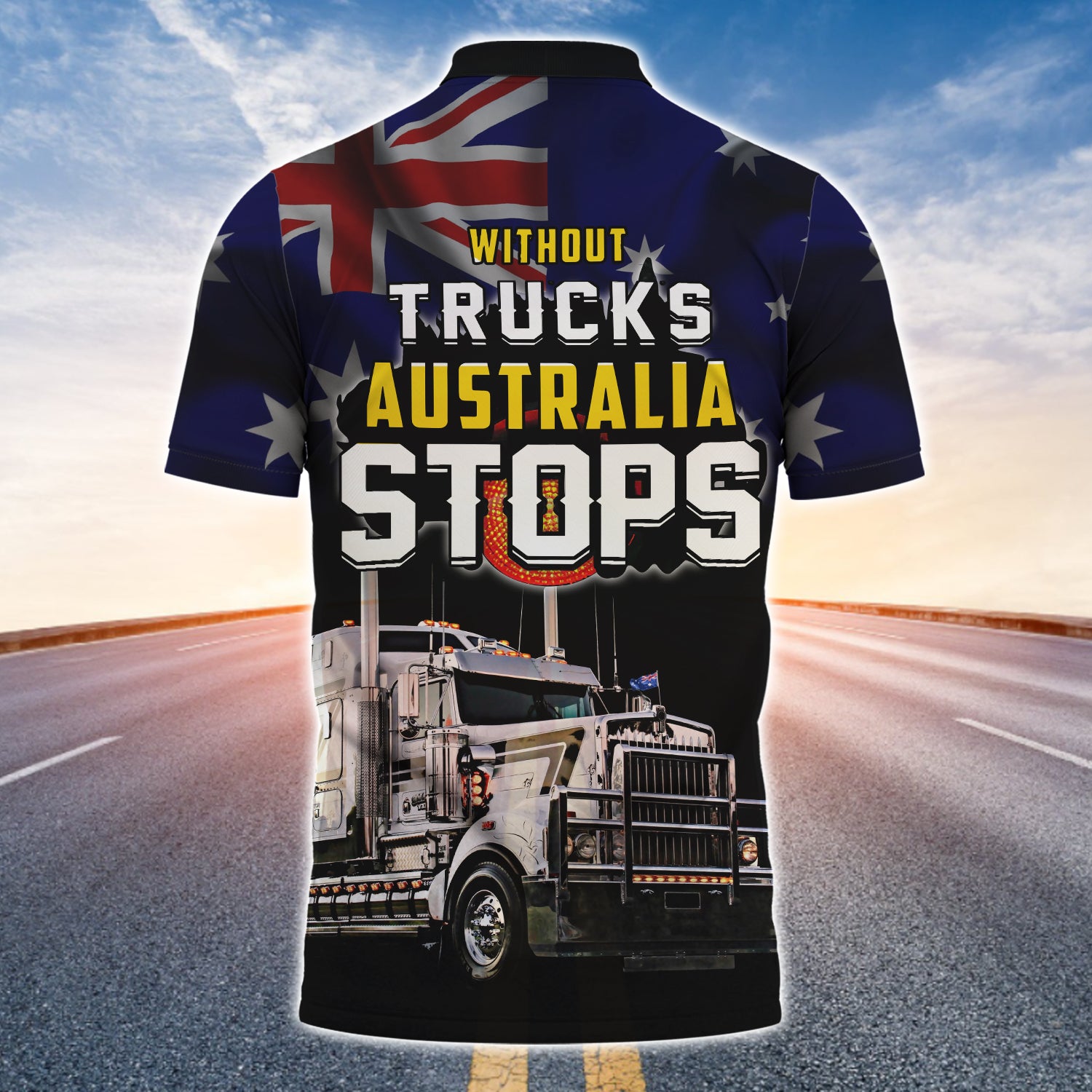 Without Trucks Australia Stops Personalized Name 3D Polo Shirt 172 - Nvc97