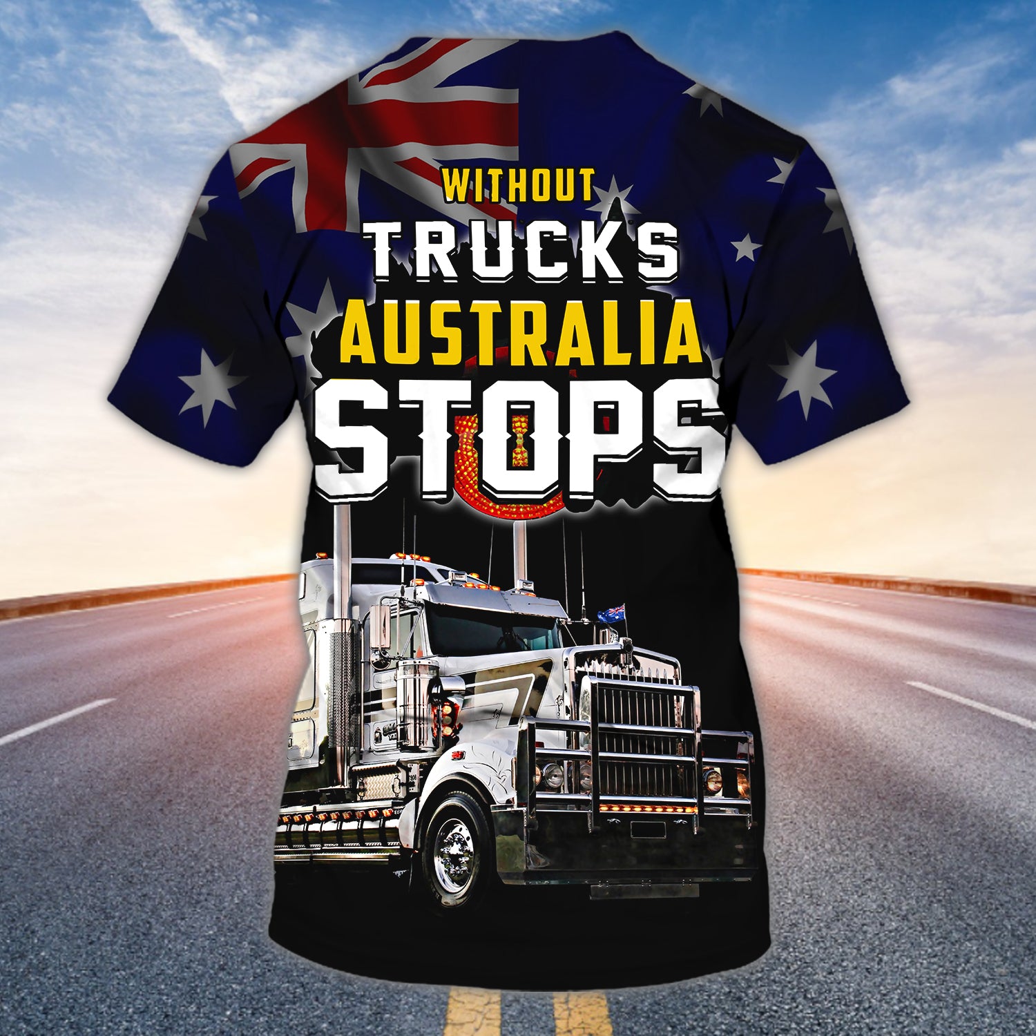 Without Trucks Australia Stops Personalized Name 3D Tshirt 172, Nvc97