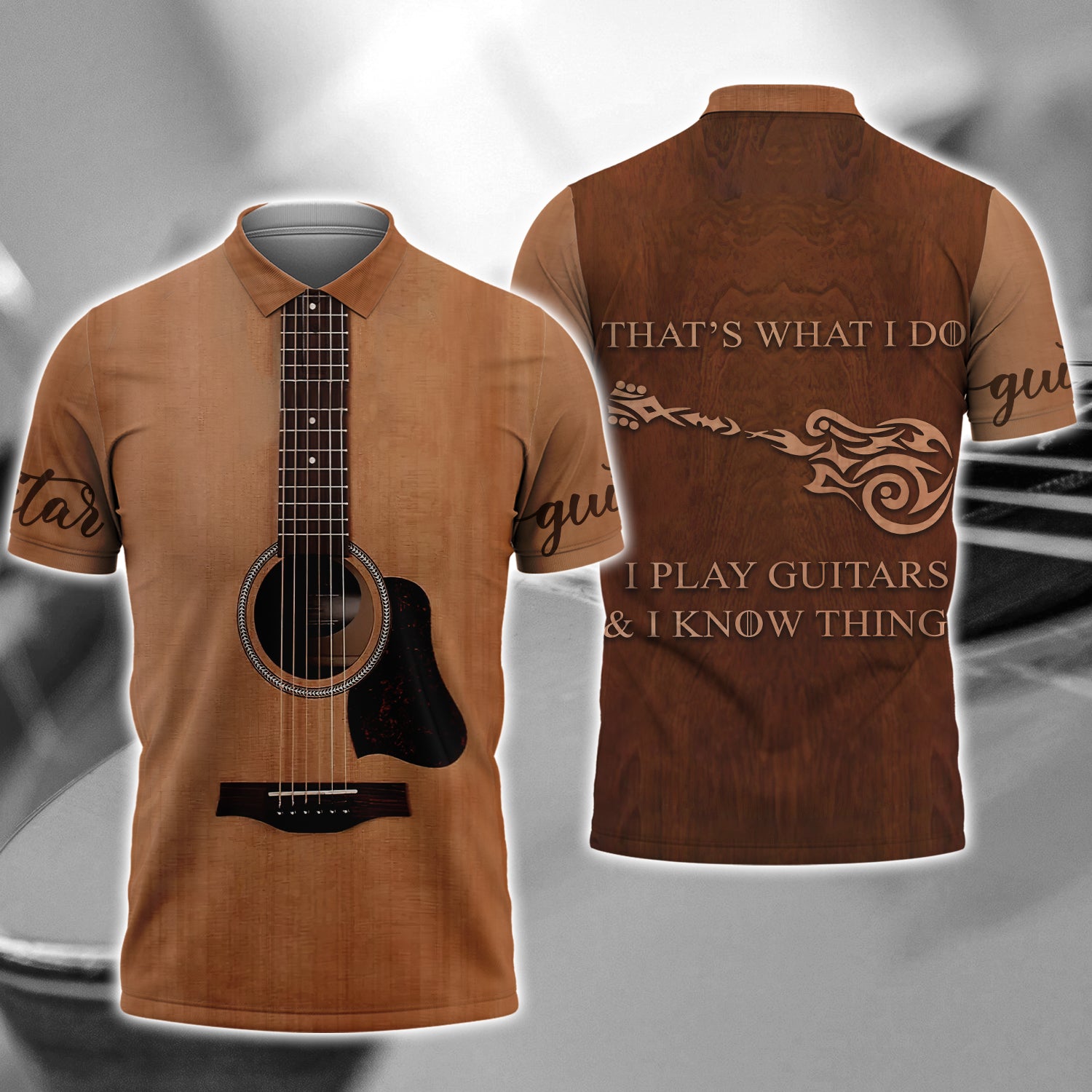 I Play Guitars And I Know Things 3D Full Print 192, Nvc97