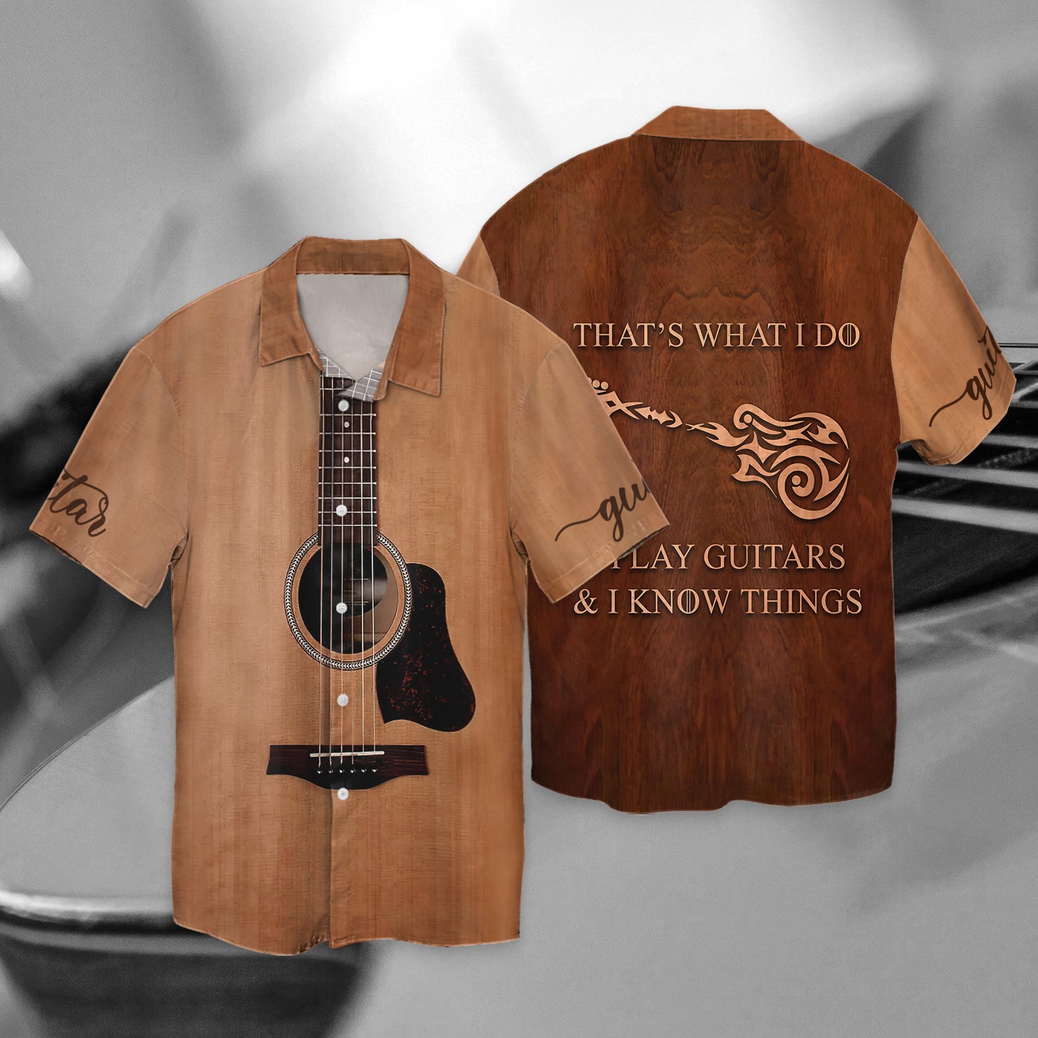 I Play Guitars And I Know Things 3D Full Print 192, Nvc97