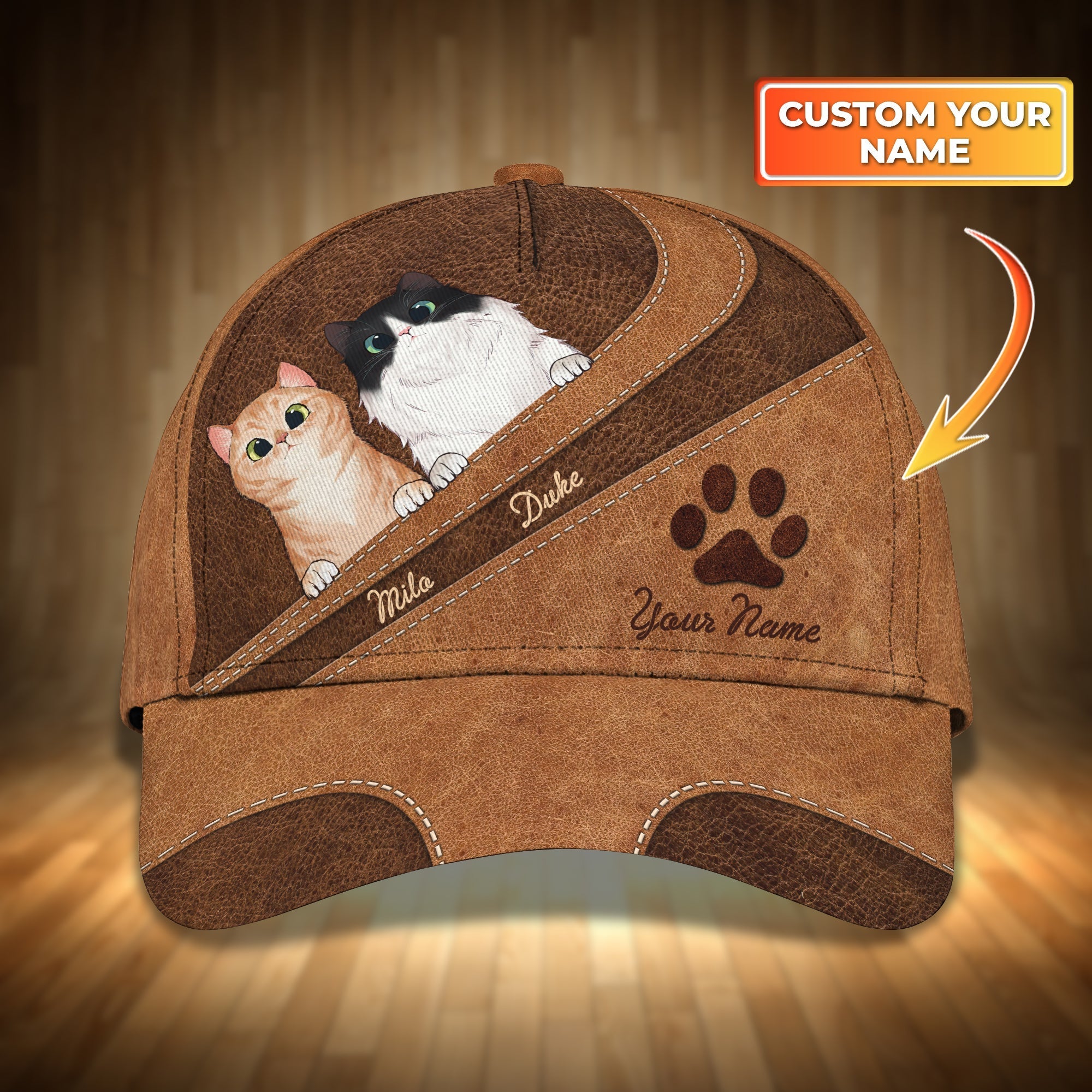 Lovely Cats Personalized Name Cap 71, Nsd99