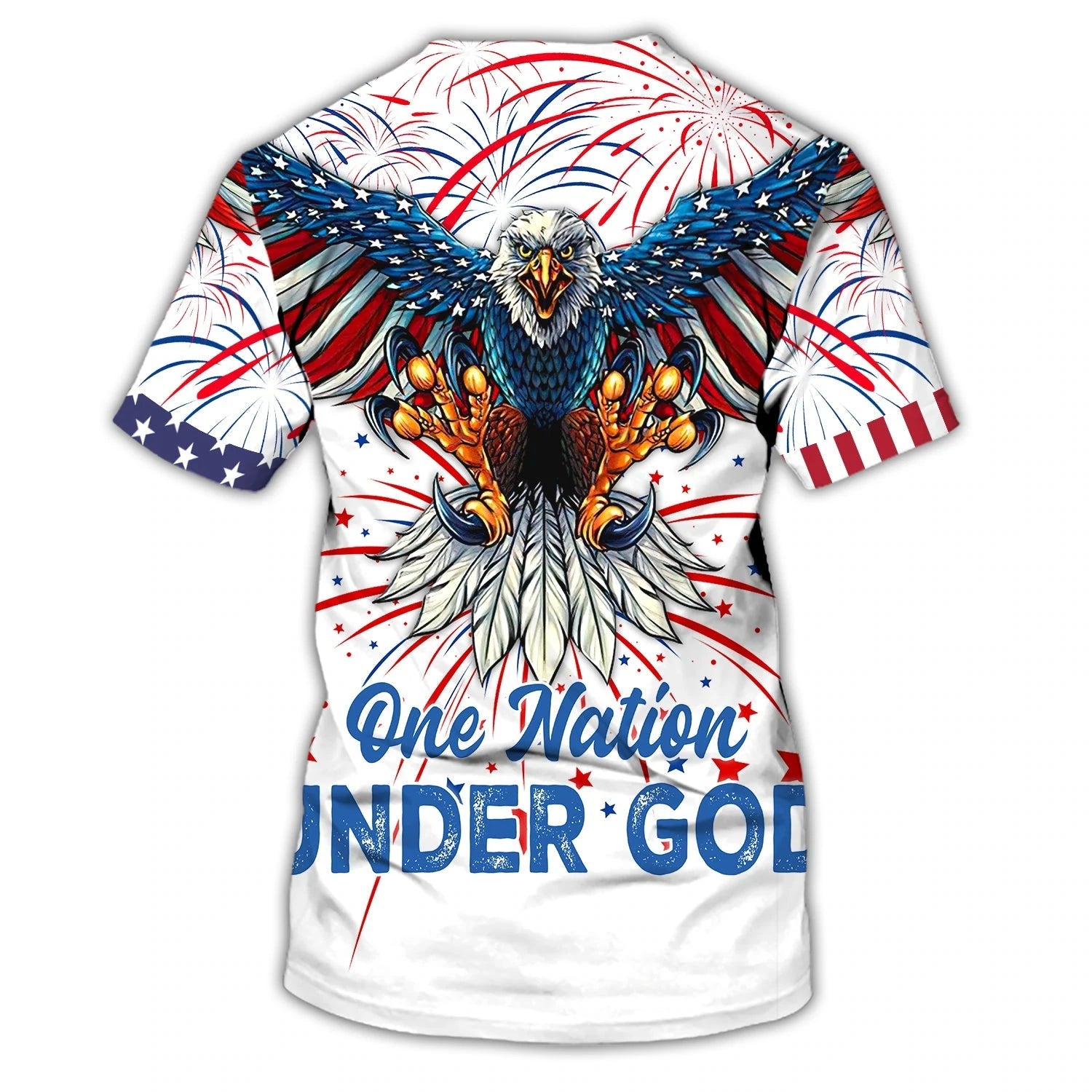 Independence Day Is Coming Ealge One Nation Under God 3D Full Print NA93