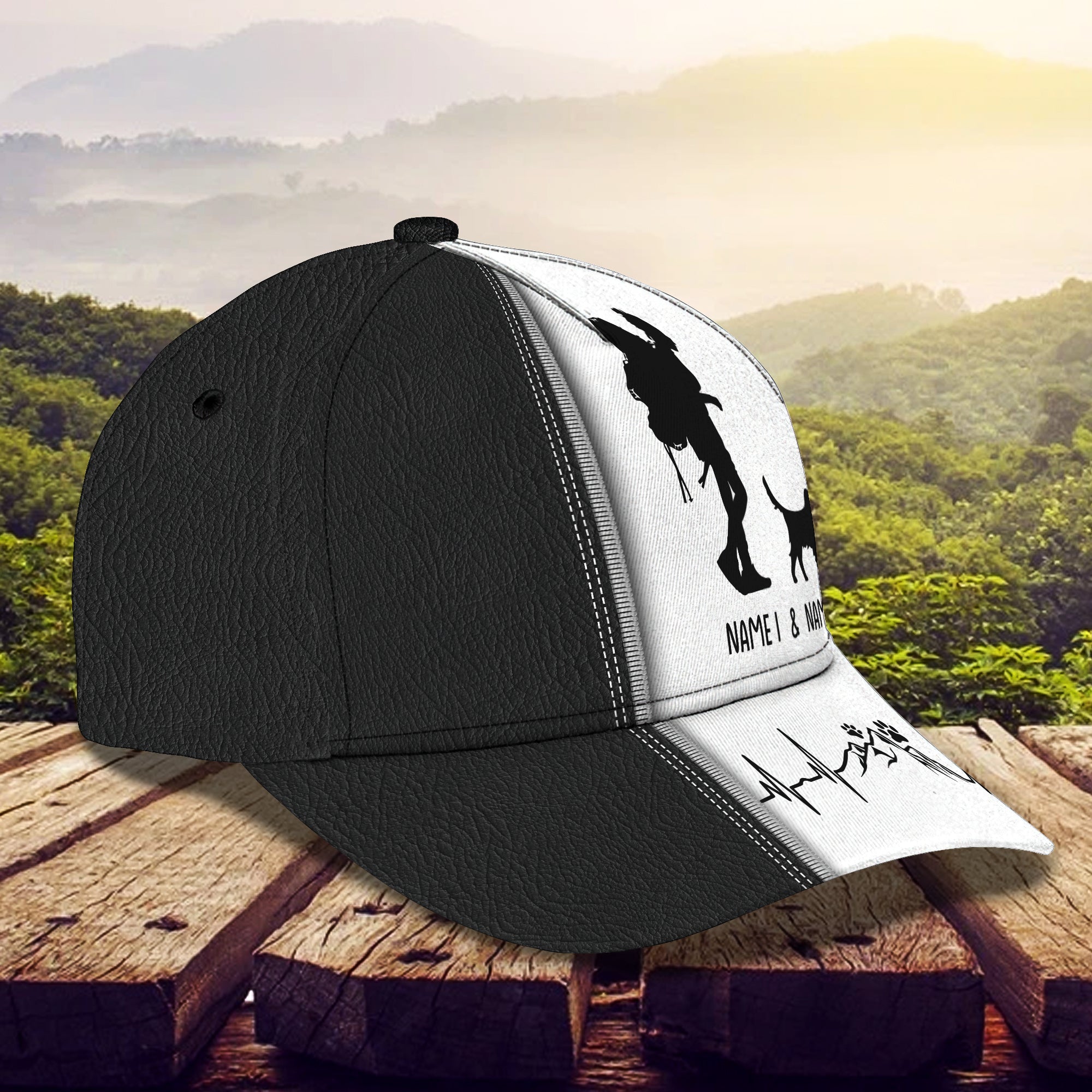 Hiking With My Dog - Personalized Name Cap 40 - Nvc97