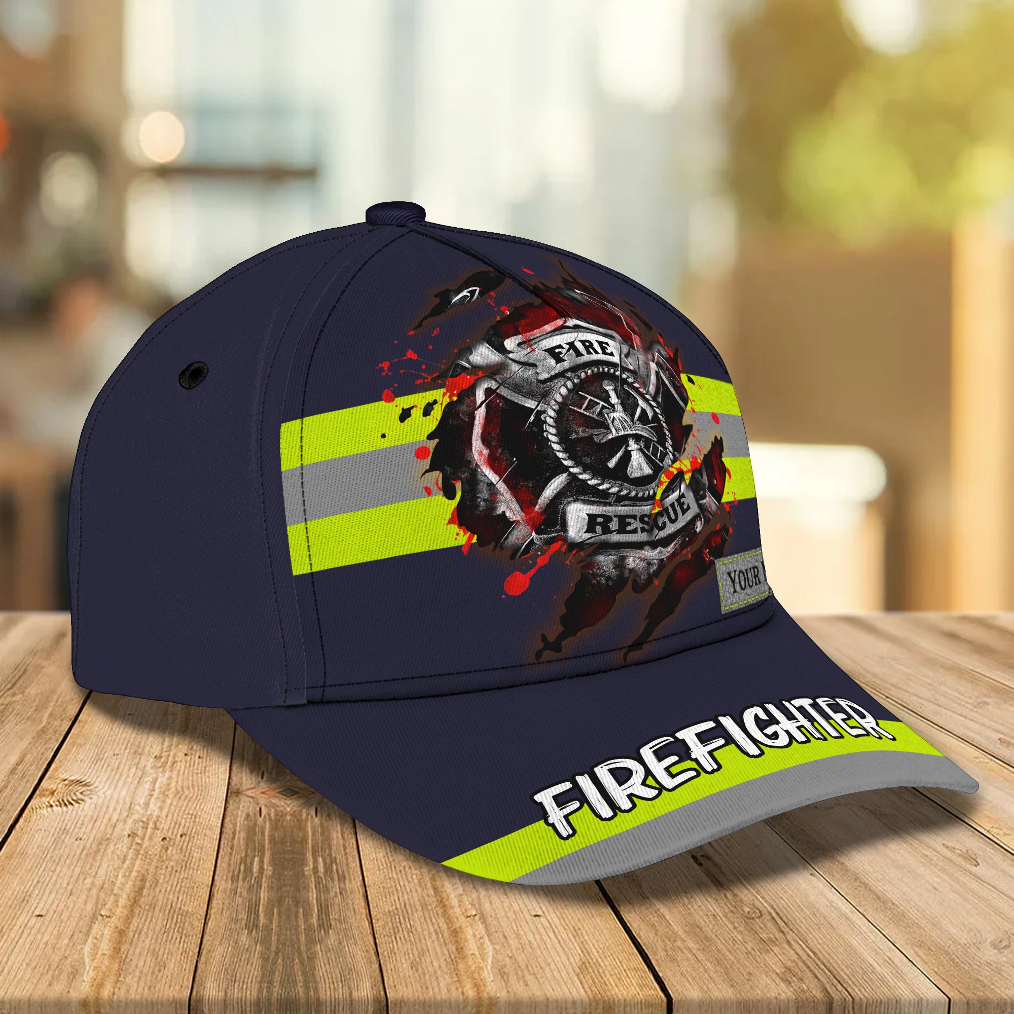 Firefighter - Personalized Name Cap 27 - Nvc97