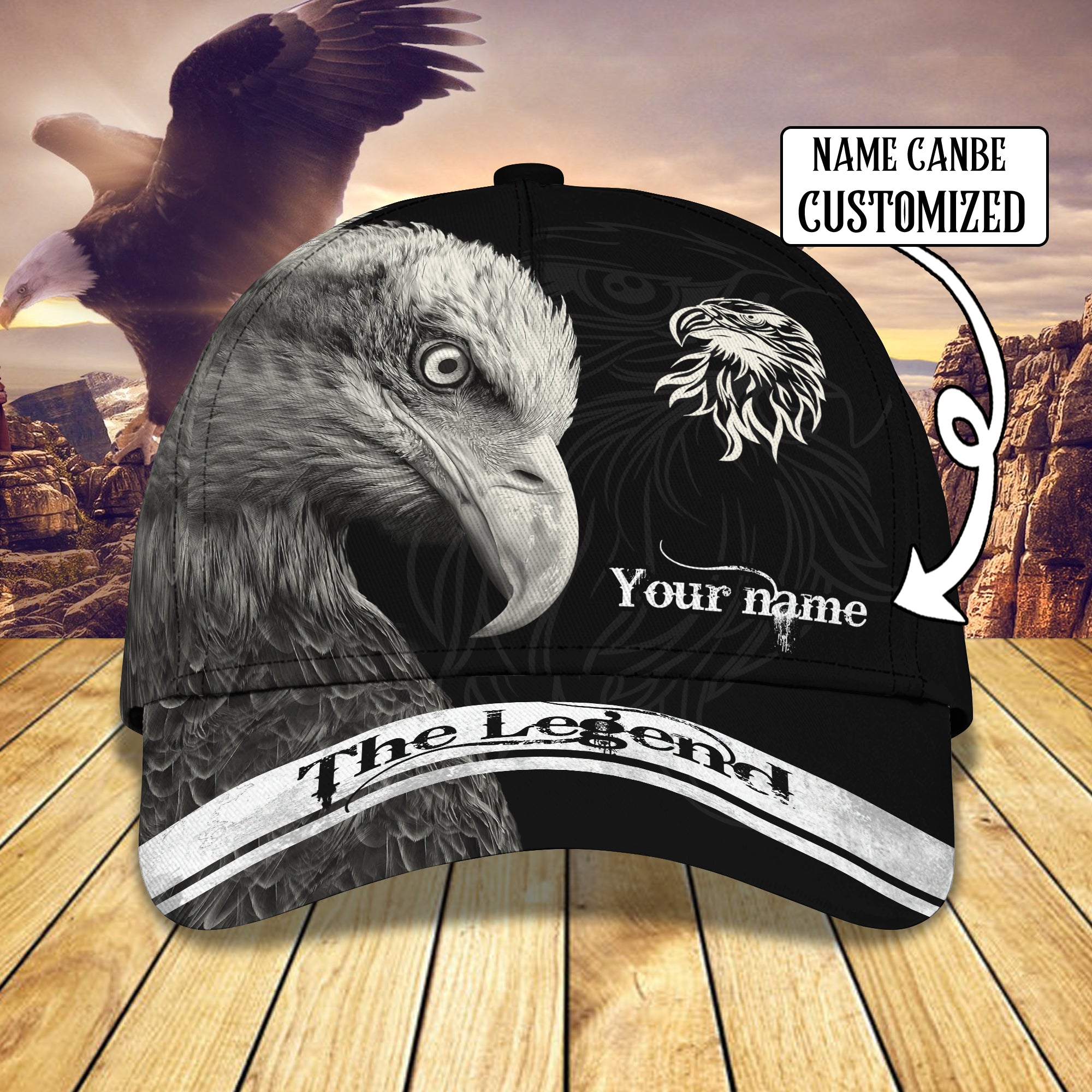 Eagle - The Legend - Personalized Name Cap 18 - Nvc97