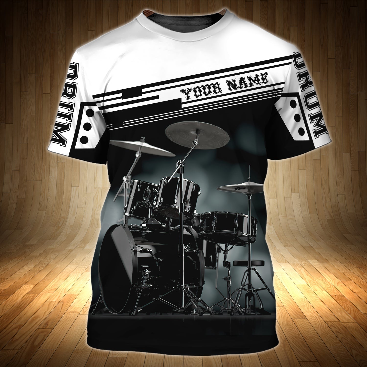 Eat Sleep Play Drums - Personalized Name 3D Tshirt 23 - Nvc97