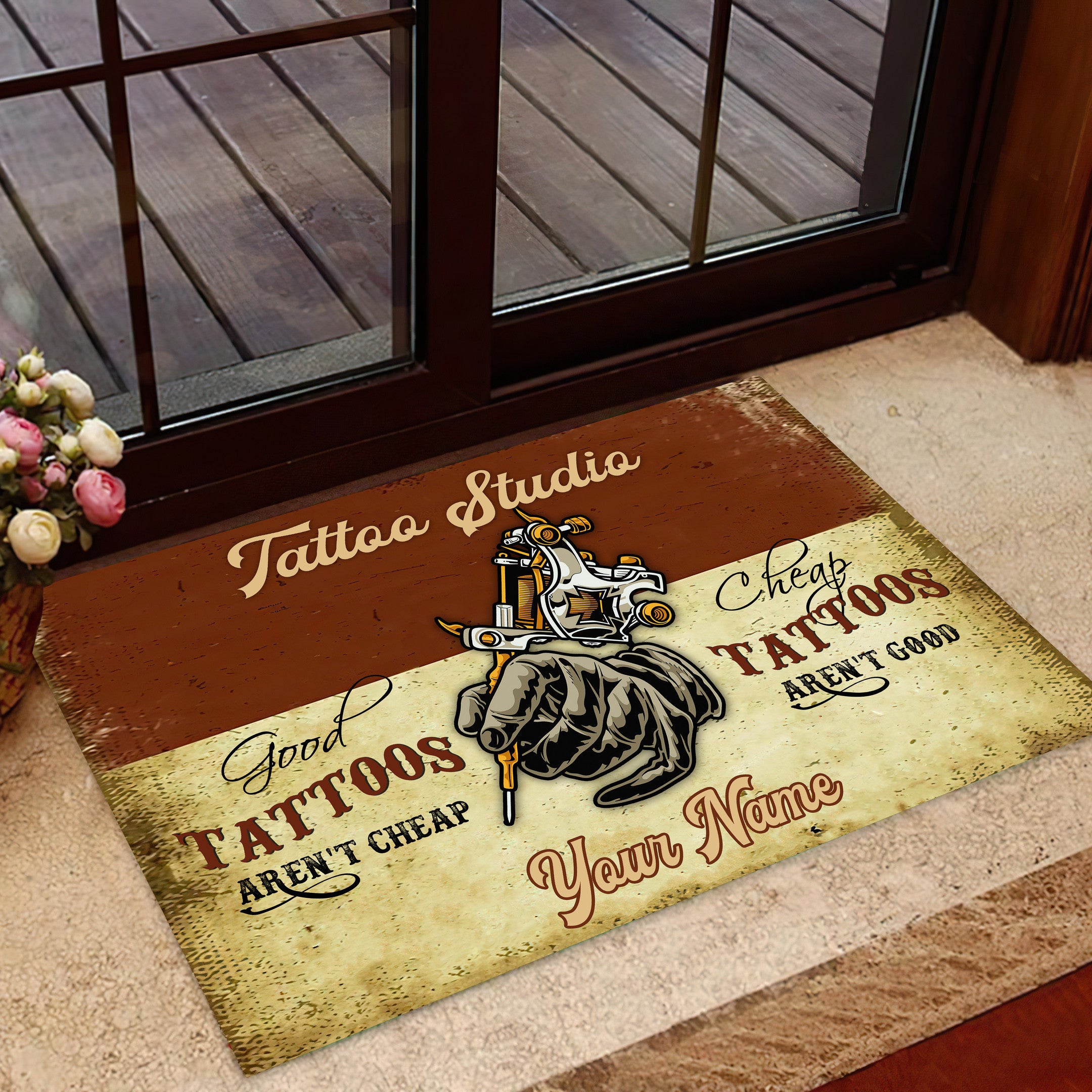 Personalized Tattoo Studio Doormat