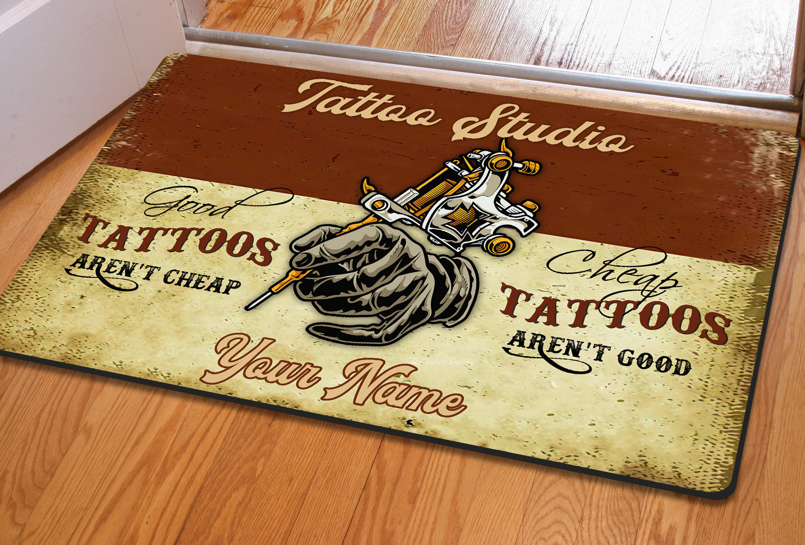 Personalized Tattoo Studio Doormat