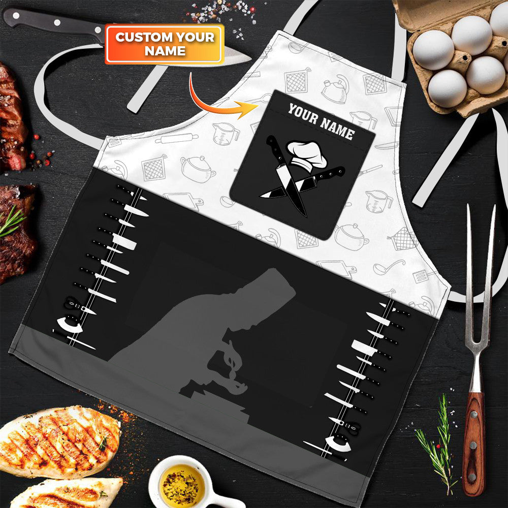 Chef Pattern Apron Cook Apron – Trends Personalized