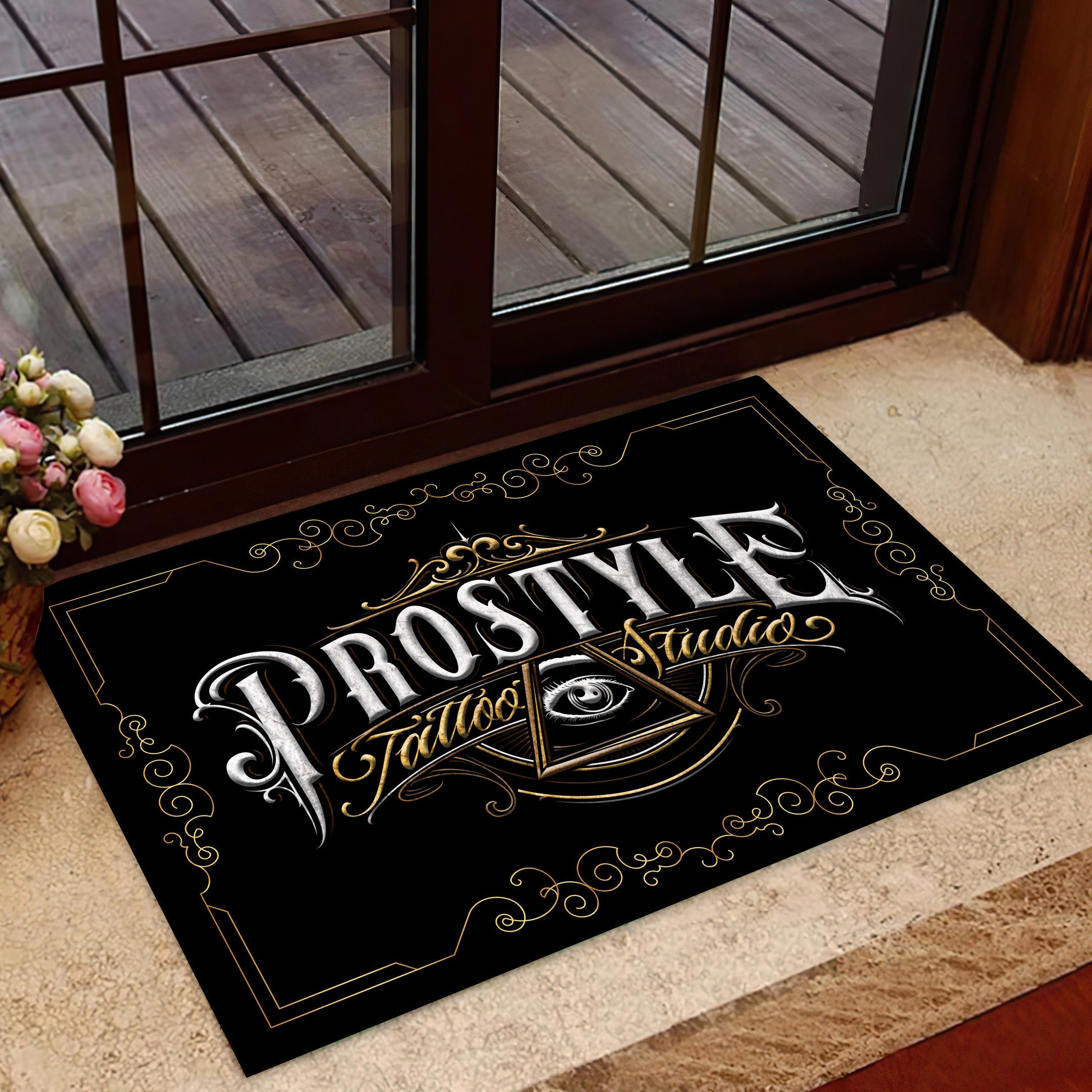 Tattoo Artist Shop Name Doormat