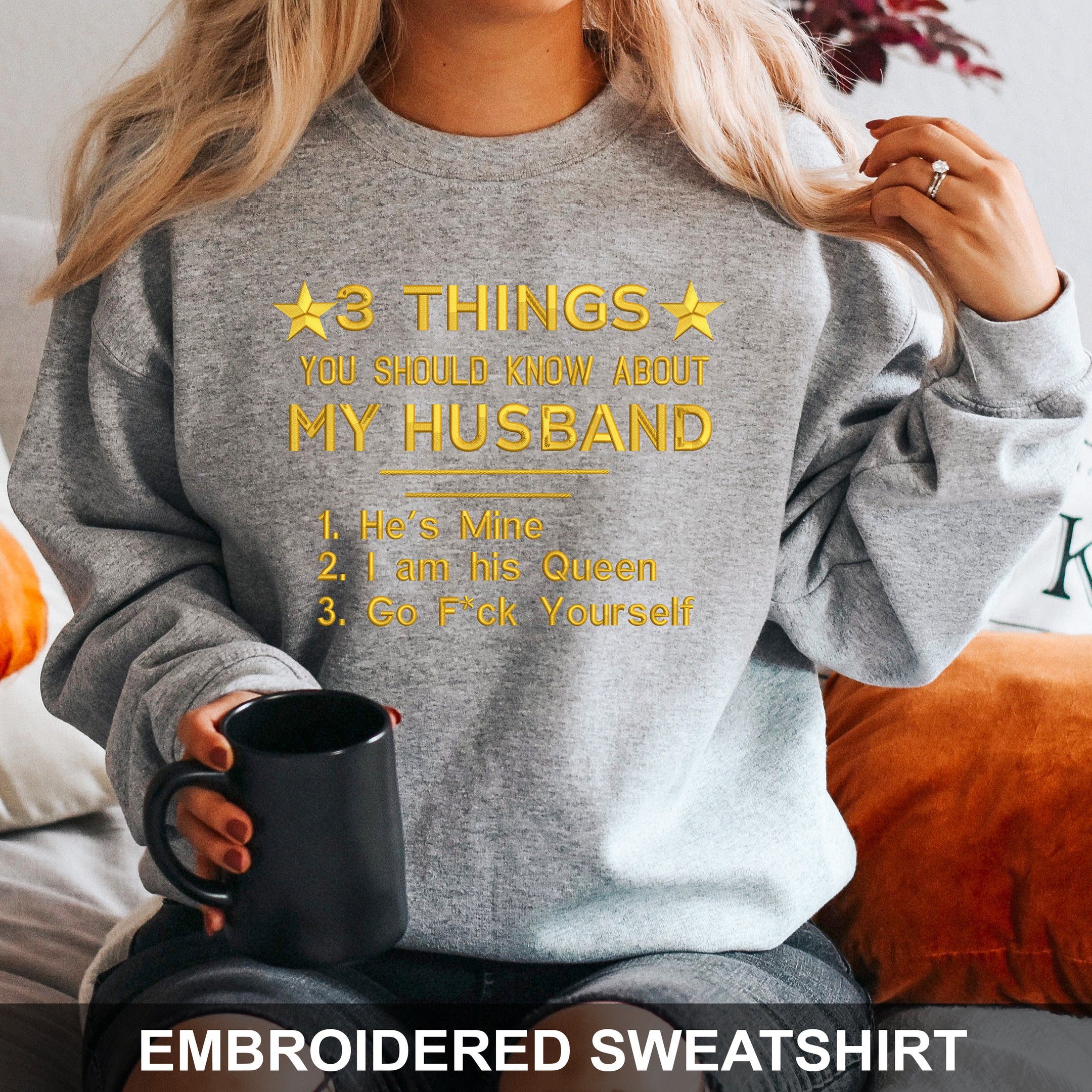 Embroidered Sweatshirt 3 Things