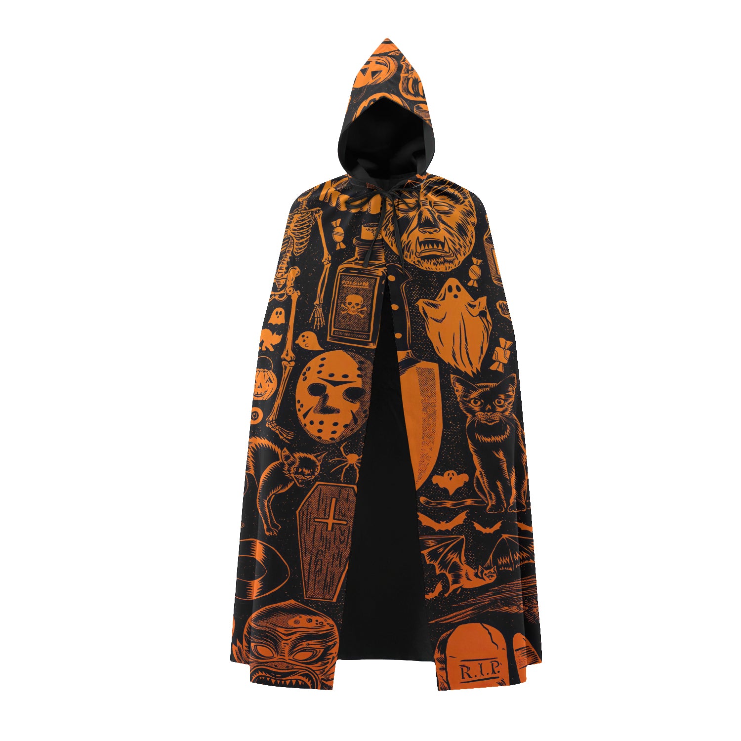 Hooded Cloak - Happy Halloween 1 Hooded Cloak - Nsd99