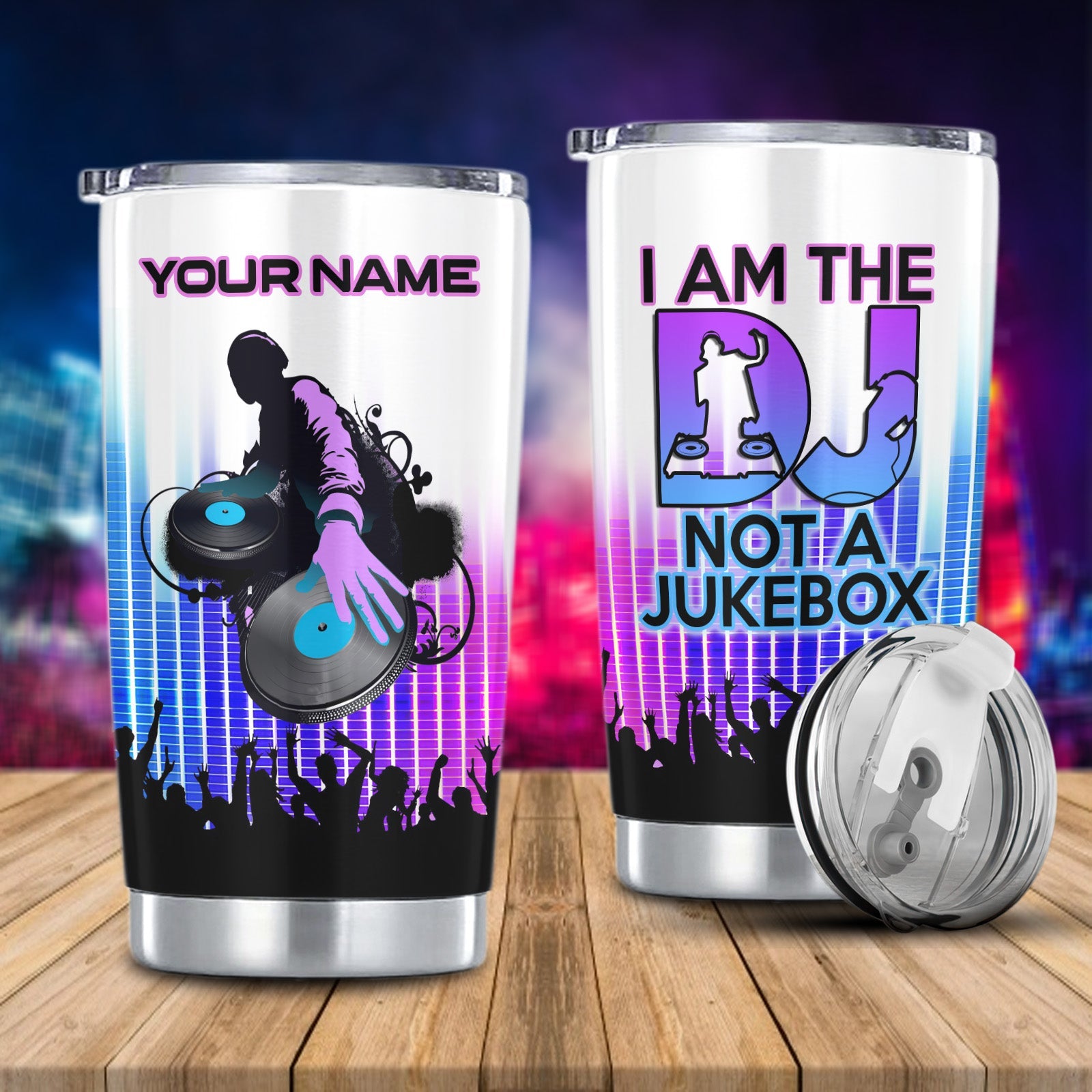 Dj, Personalized Tumbler - 1183