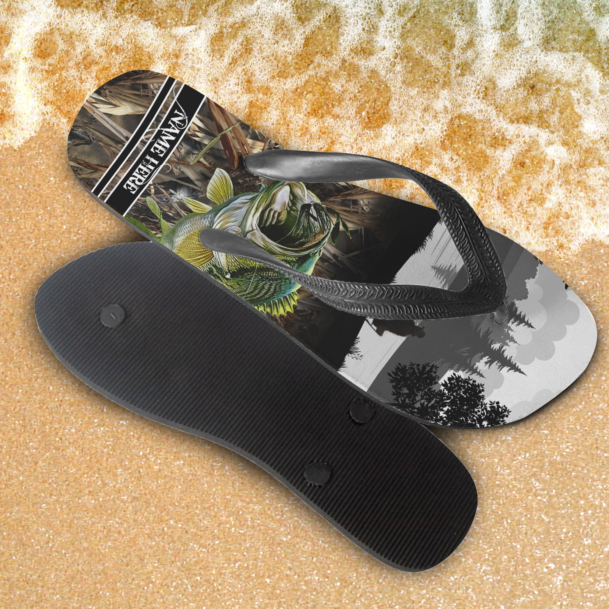 Custom Flip Flops - Fishing - Fuly 3