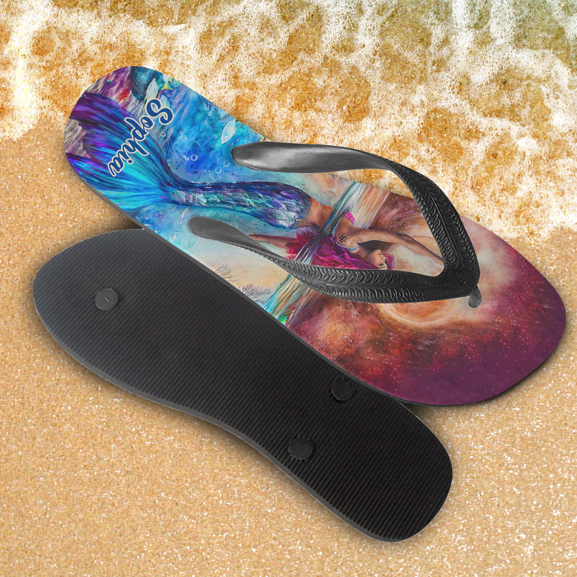 Custom Flip Flops - Mermaid - Fuly 23