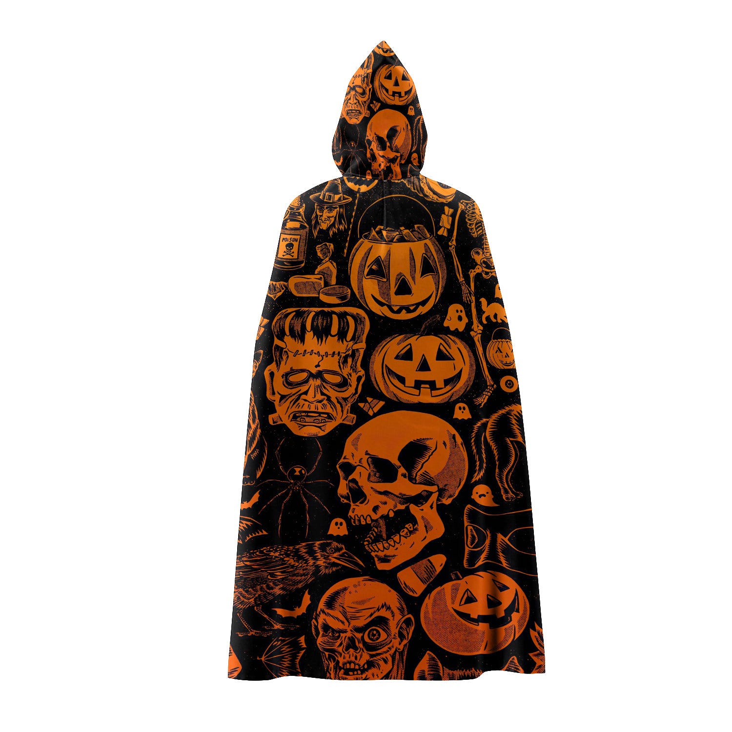 Hooded Cloak - Happy Halloween 1 Hooded Cloak - Nsd99