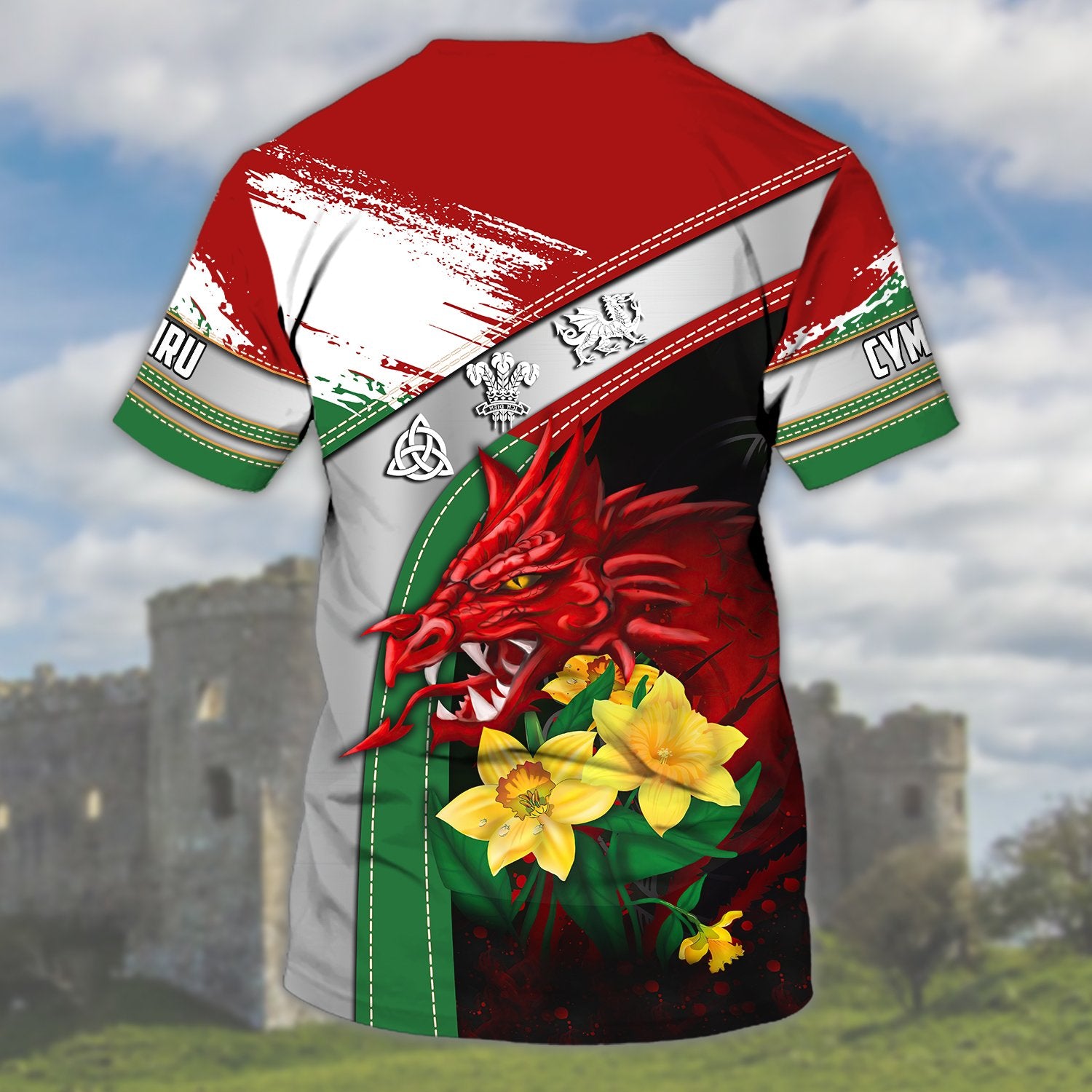 Wales - Cymru - Personalized Name 3D Tshirt 116 - Nvc97