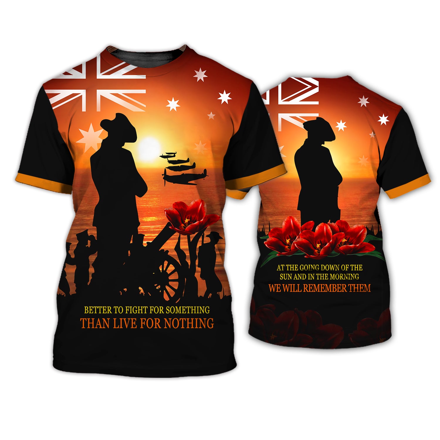 Anzac Lest We Forget 3D T Shirt 146 - Nvc97