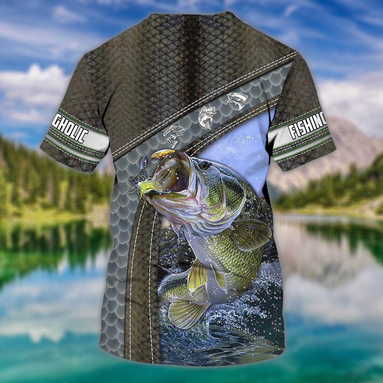Bass Fishing - Personalized Name 3D Tshirt 90 - Nvc97