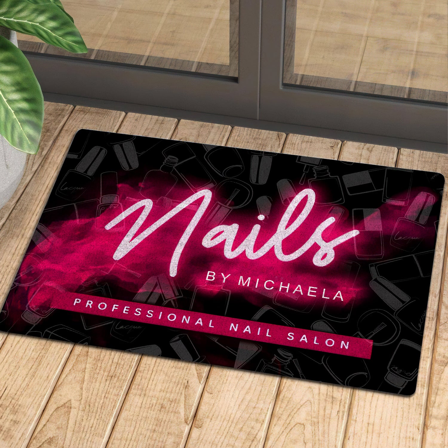 Latest Nail Artist Custom Nail Salon Doormat