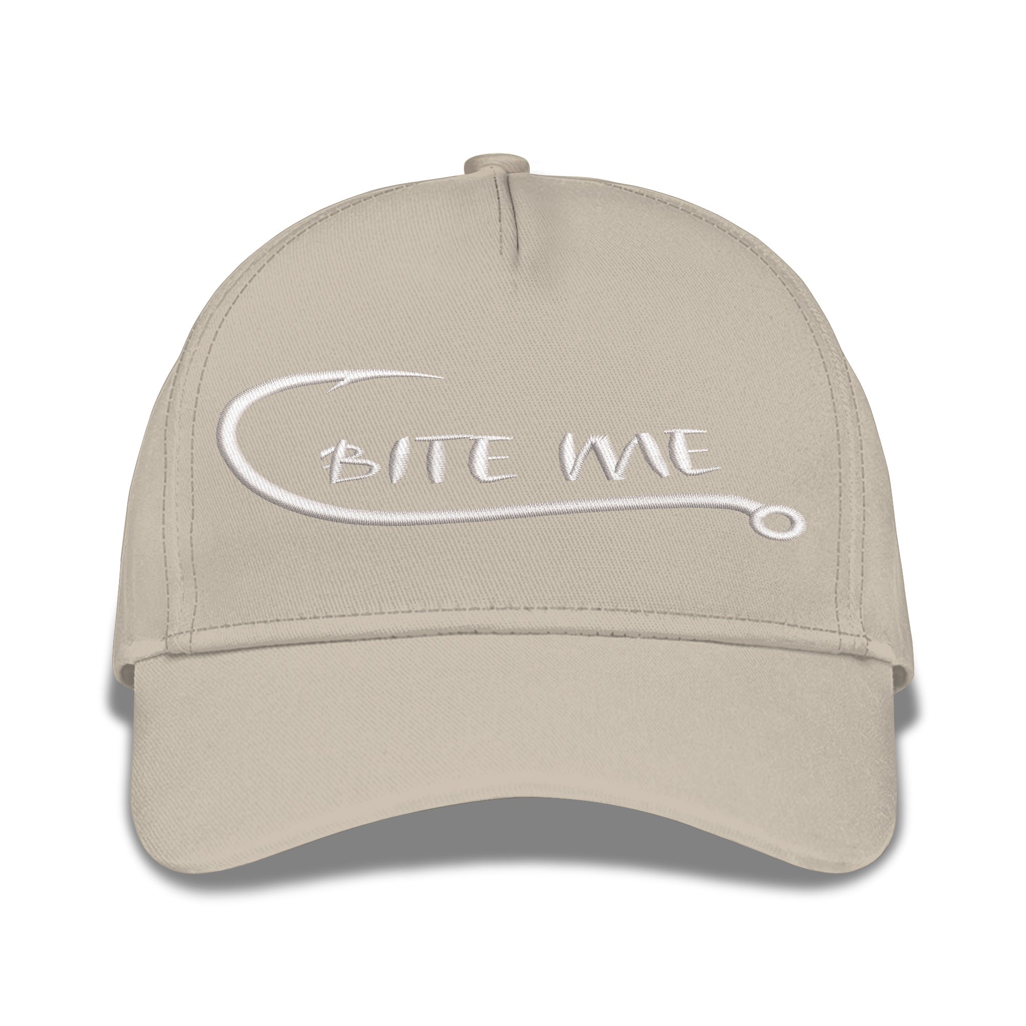 Bite Me Fishing Embroidered Baseball Caps