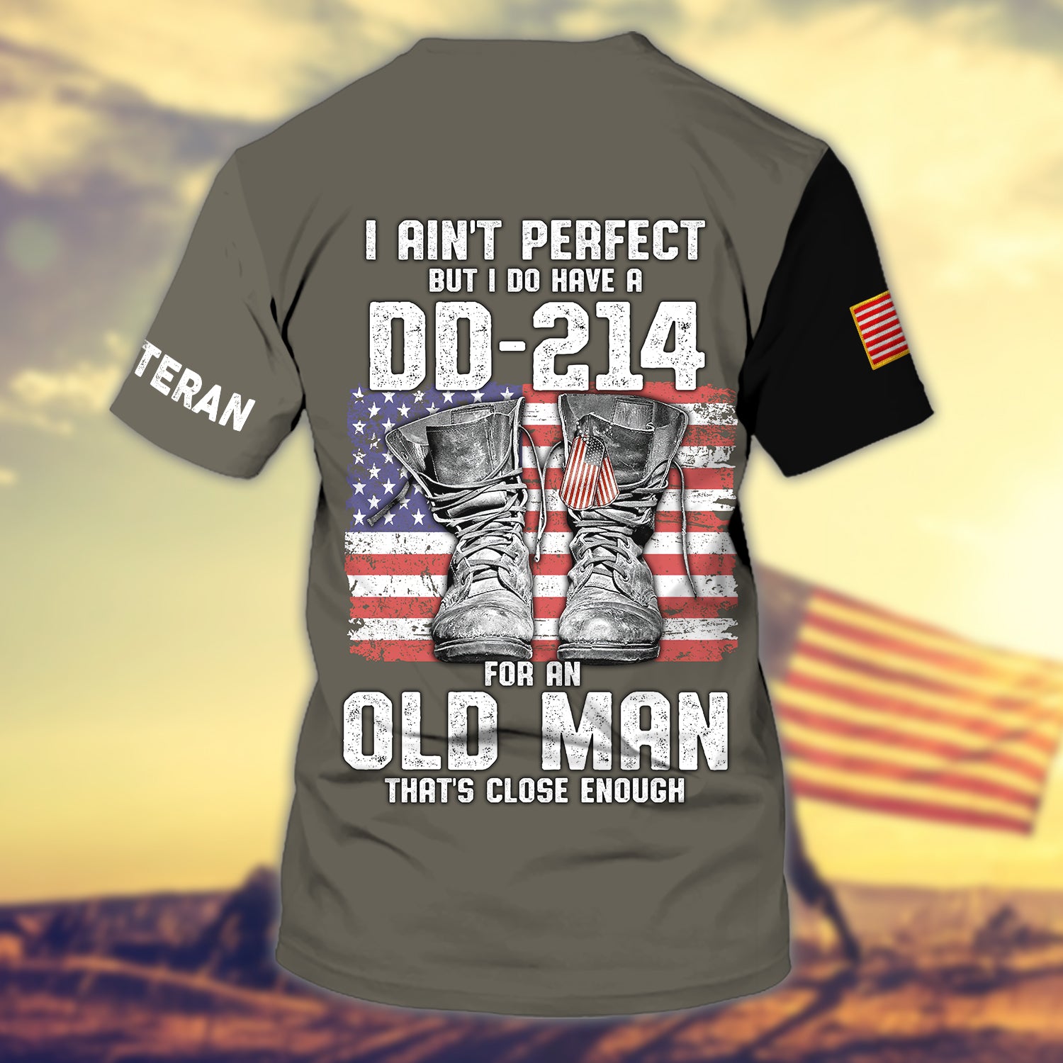 U.S Veteran - DD214 - Personalized Name 3D Tshirt 11 - Nvc97