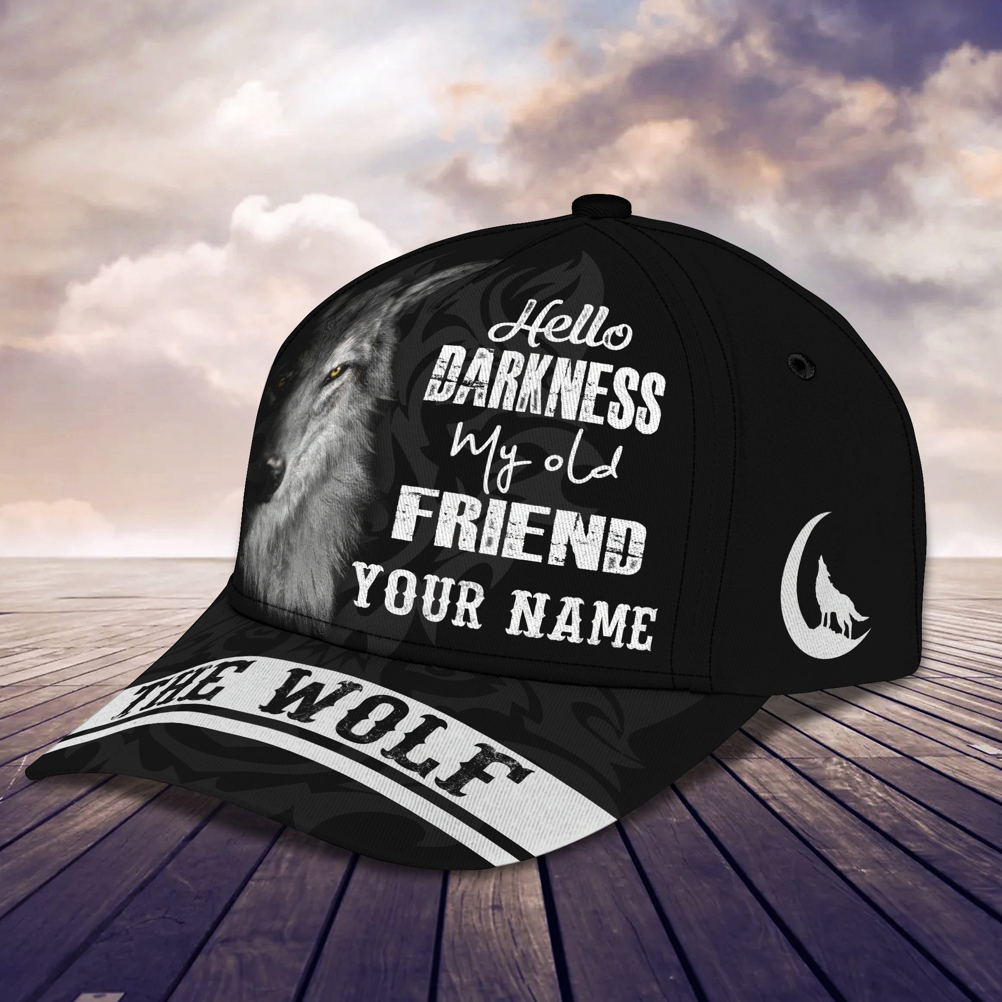 The Wolf - Personalized Name Cap 33 - Nvc97