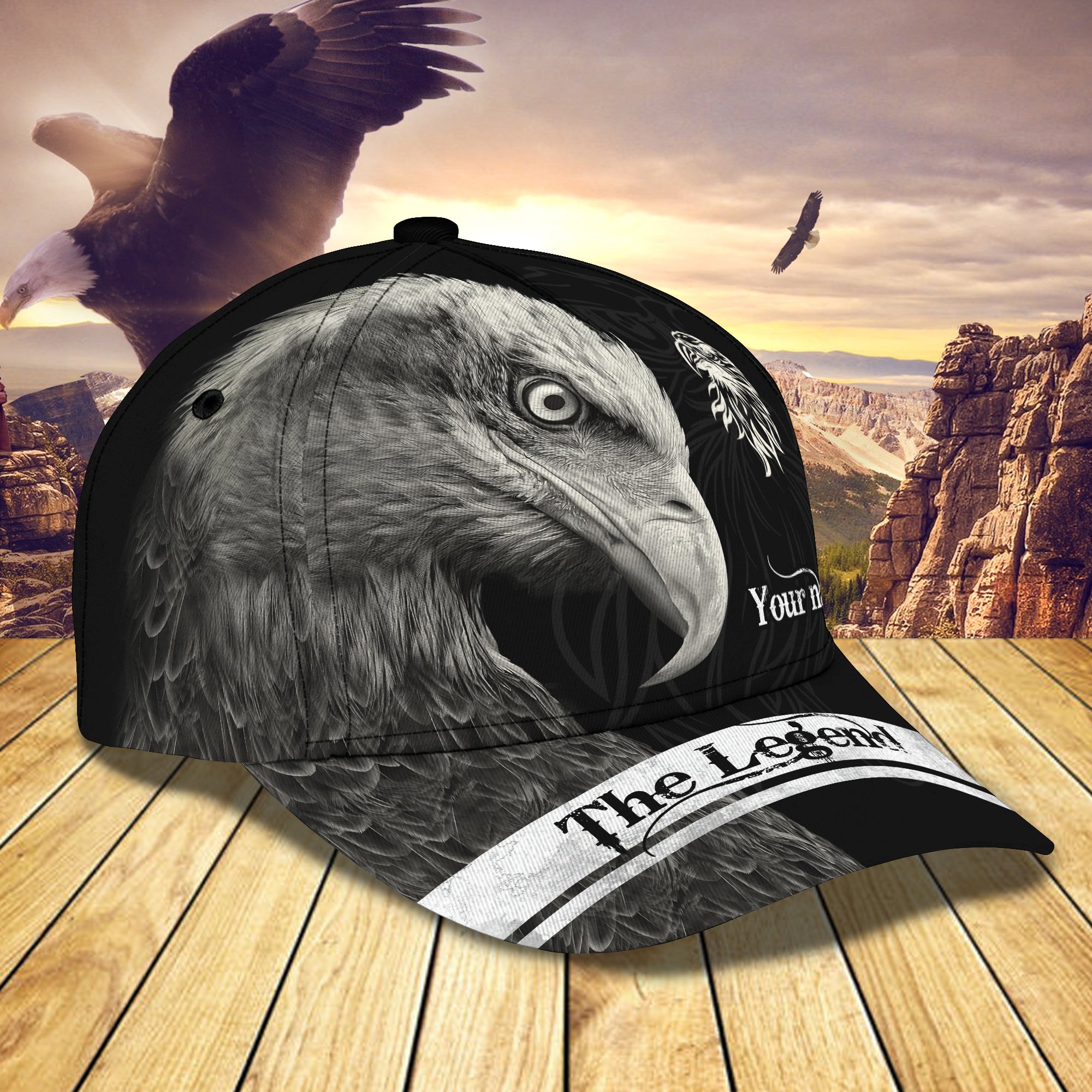 Eagle - The Legend - Personalized Name Cap 18 - Nvc97