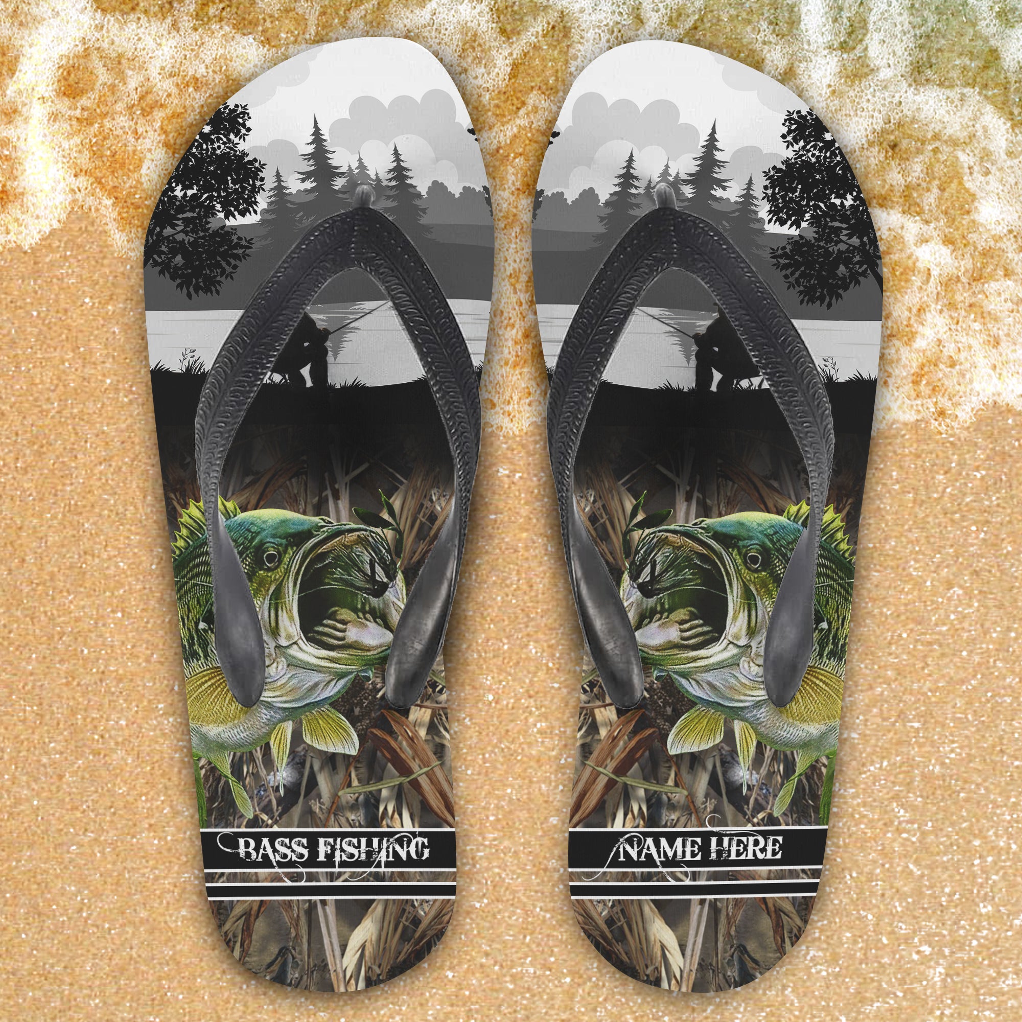 Custom Flip Flops - Fishing - Fuly 3