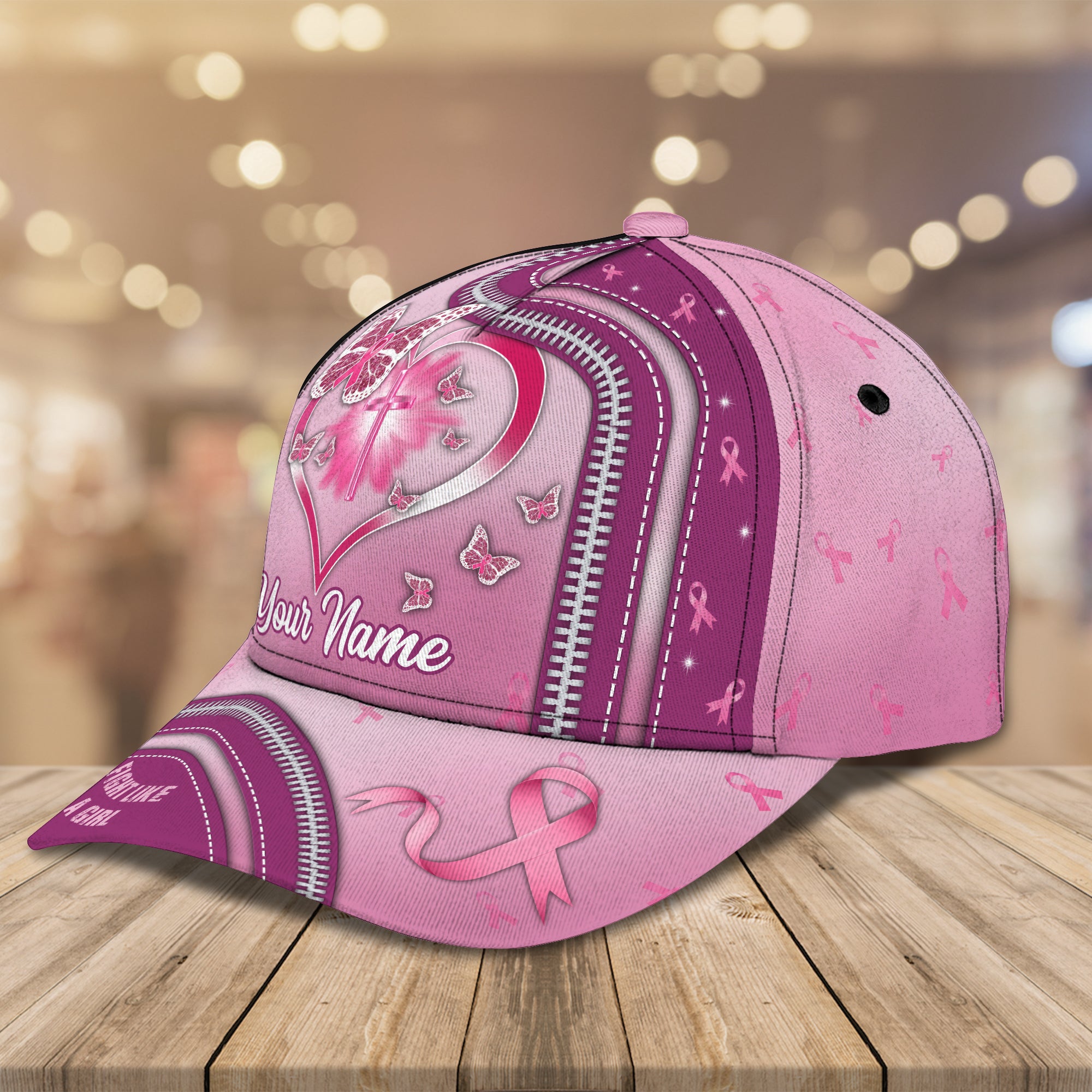 Breast Cancer Awareness - Personalized Name Cap 54 - Nvc97