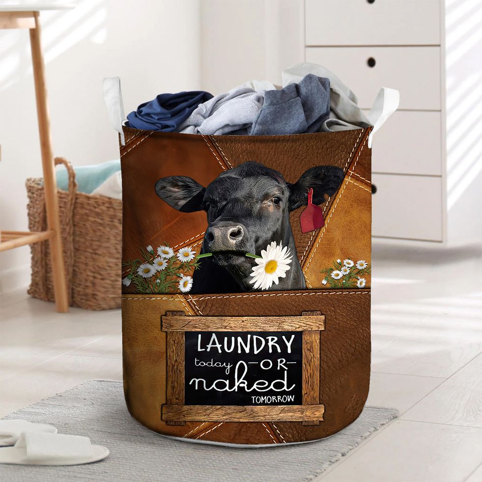 Black Angus - Laundry Today Or Naked Tomorrow Laundry Basket
