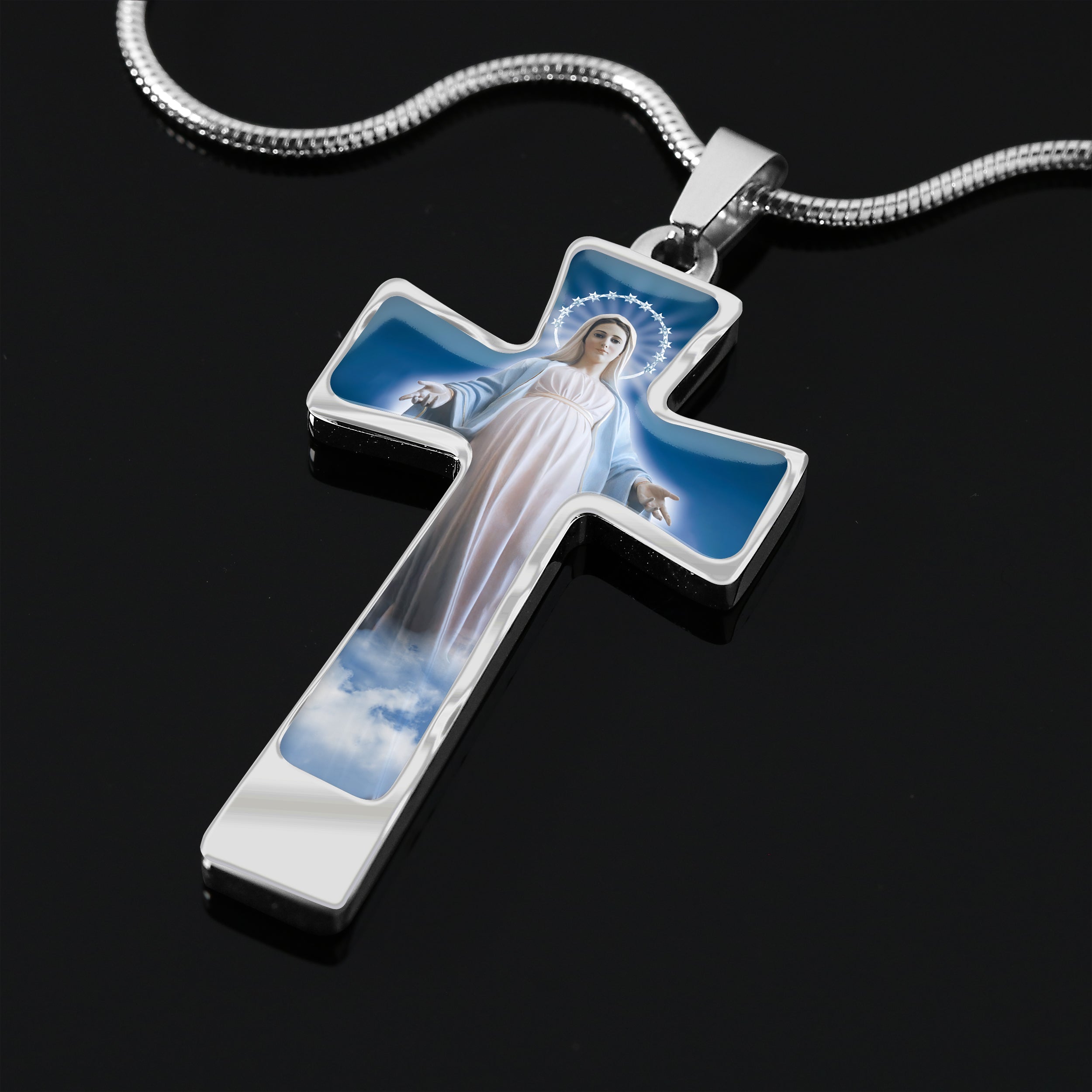 Mary of Jesus - Custom Cross Necklace - QA99 - 73
