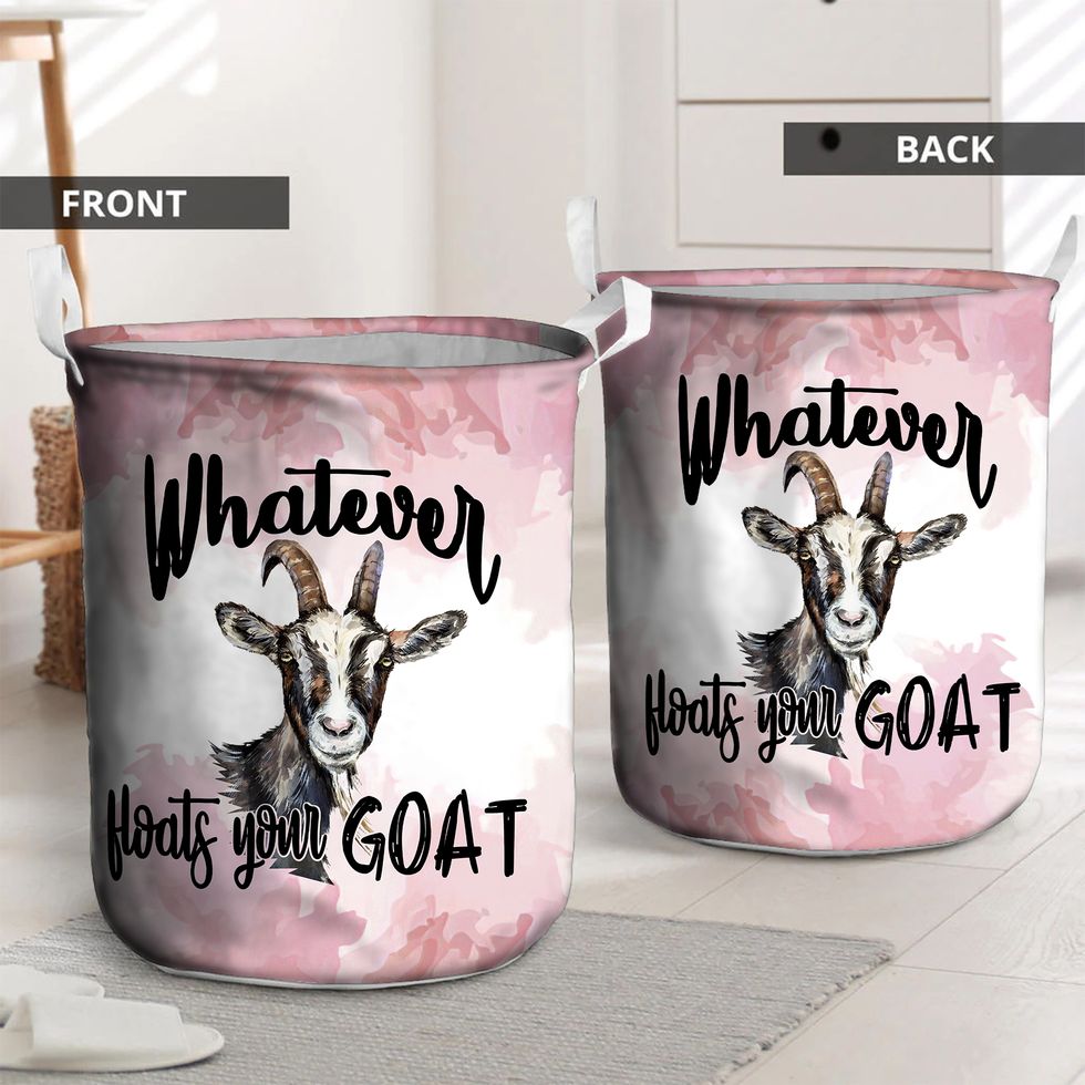 Whatever Floats Your Goat Laundry Basket