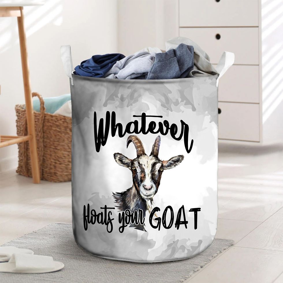 Whatever Floats Your Goat Laundry Basket 2