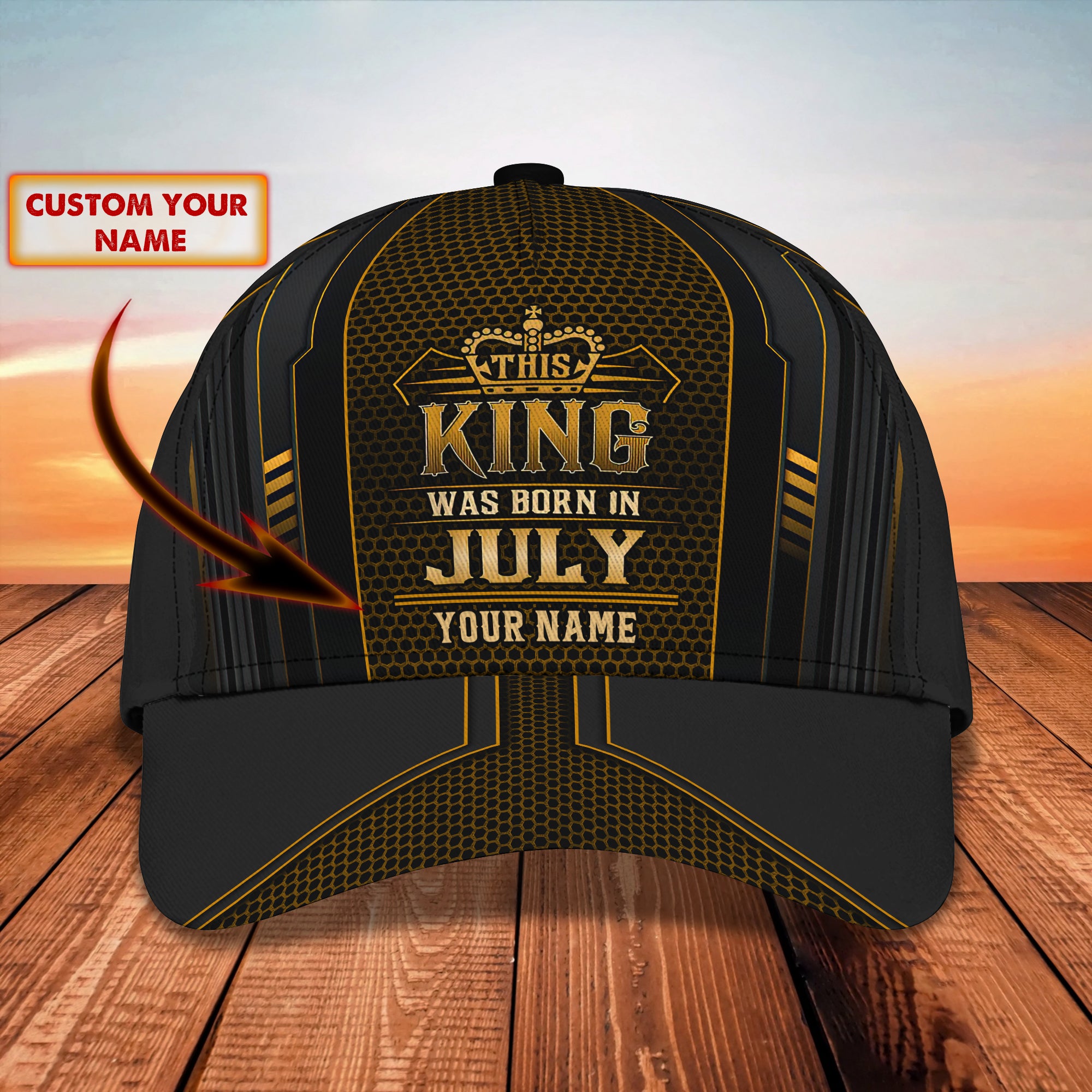 July King - Personalized Name Cap 22 - Nvc97